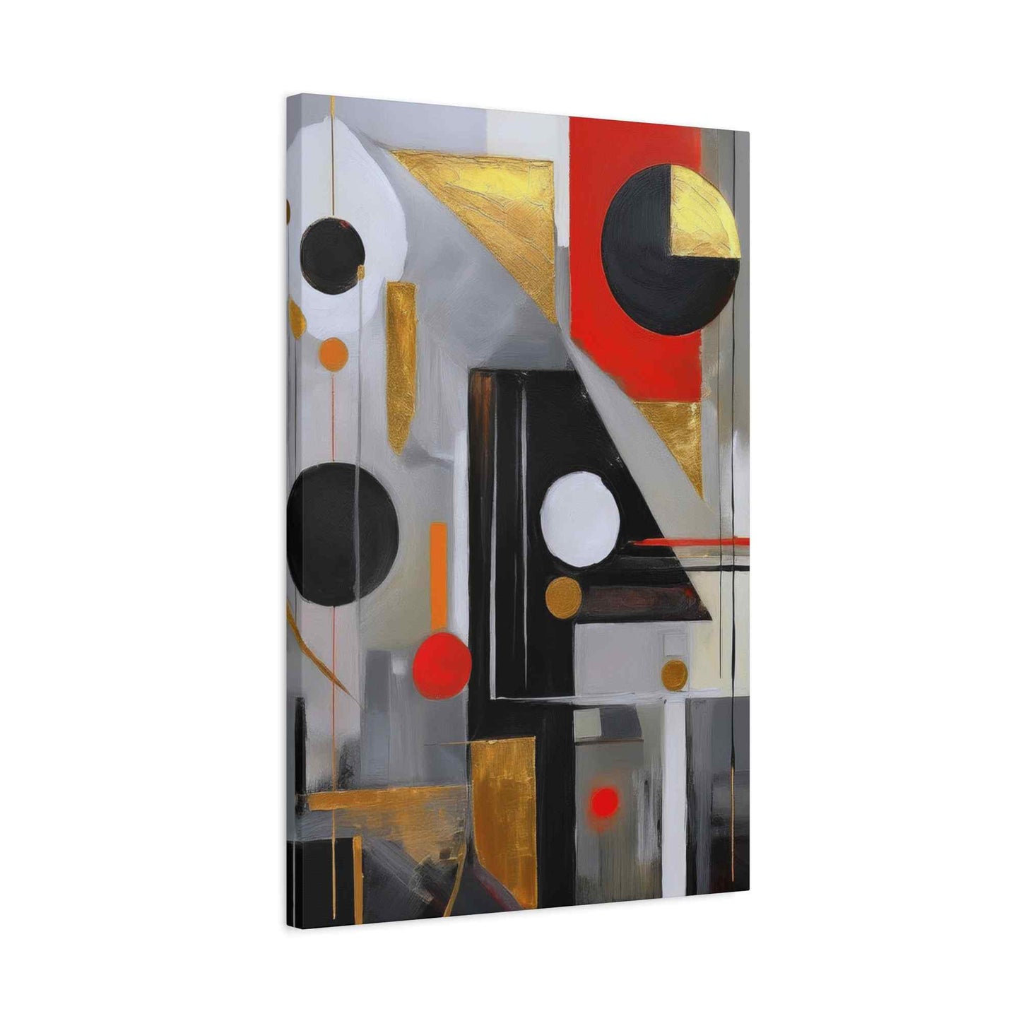 Red Abstract Painting Print Canvas 20x24,20x30,24x30, 24x32,24x36,30x40, 32x48,36x48,40x60 Pine-Wood Inner Frame ABS-23