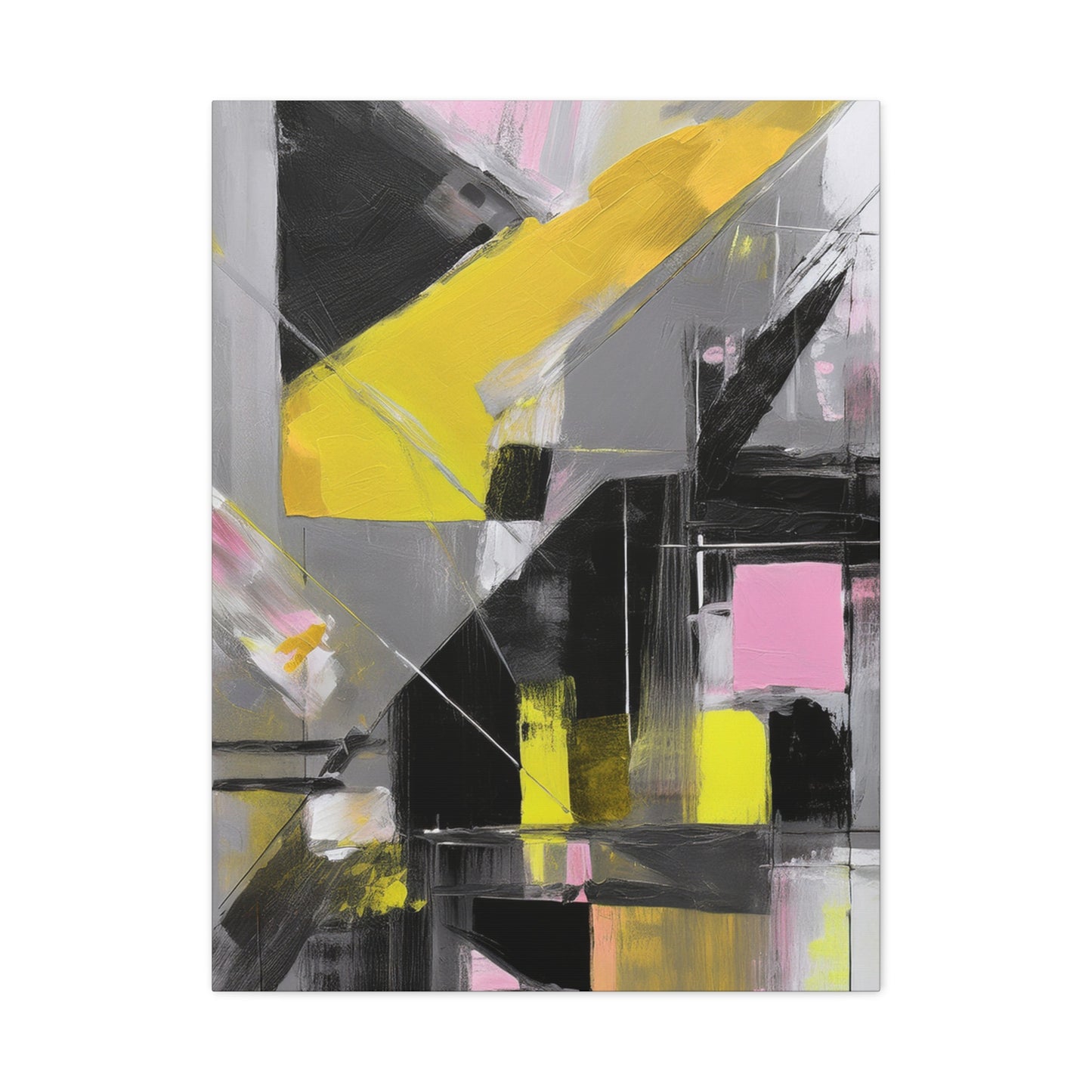 Abstract Geometric Painting Print Canvas 20x24,20x30,24x30 24x32,24x36,30x40 32x48,36x48,40x60 Pine-Wood Inner Frame ABS-38