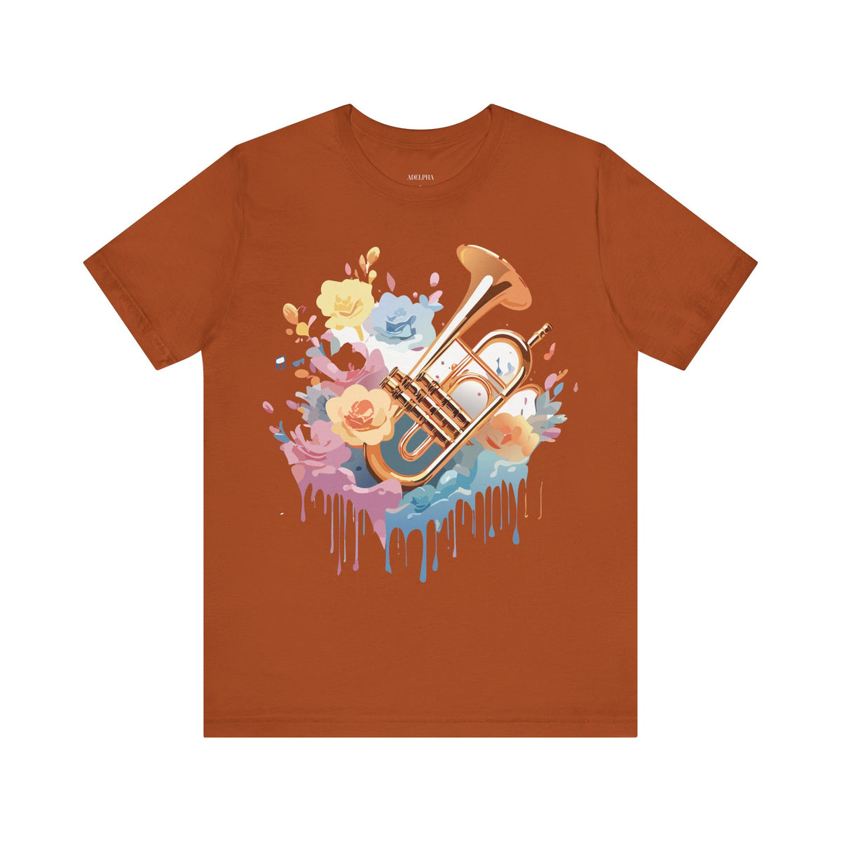 Music Graphic Unisex Cotton Bella+Canvas Tee with Art Design m122