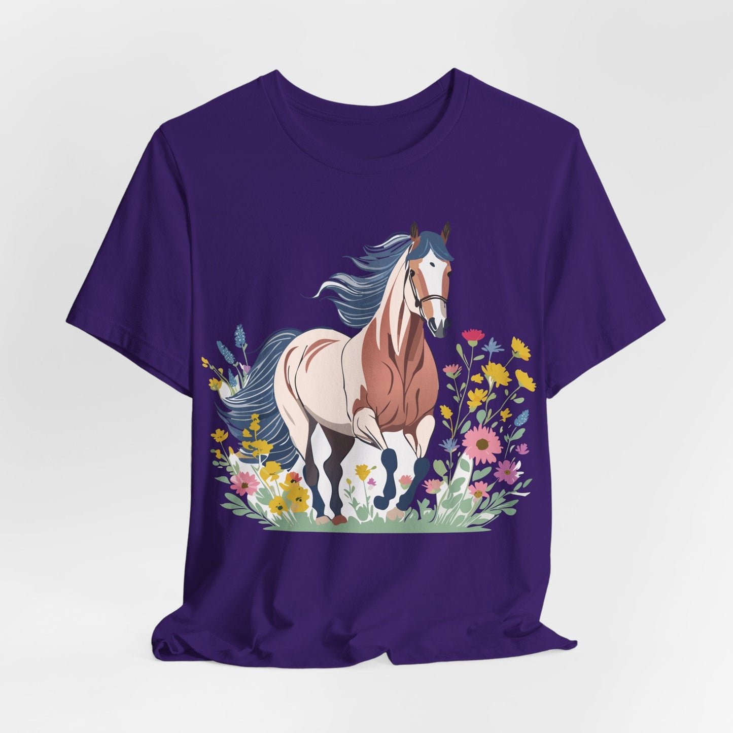Horse Graphic Unisex 100 Cotton Vintage Animal Art T-Shirt 10
