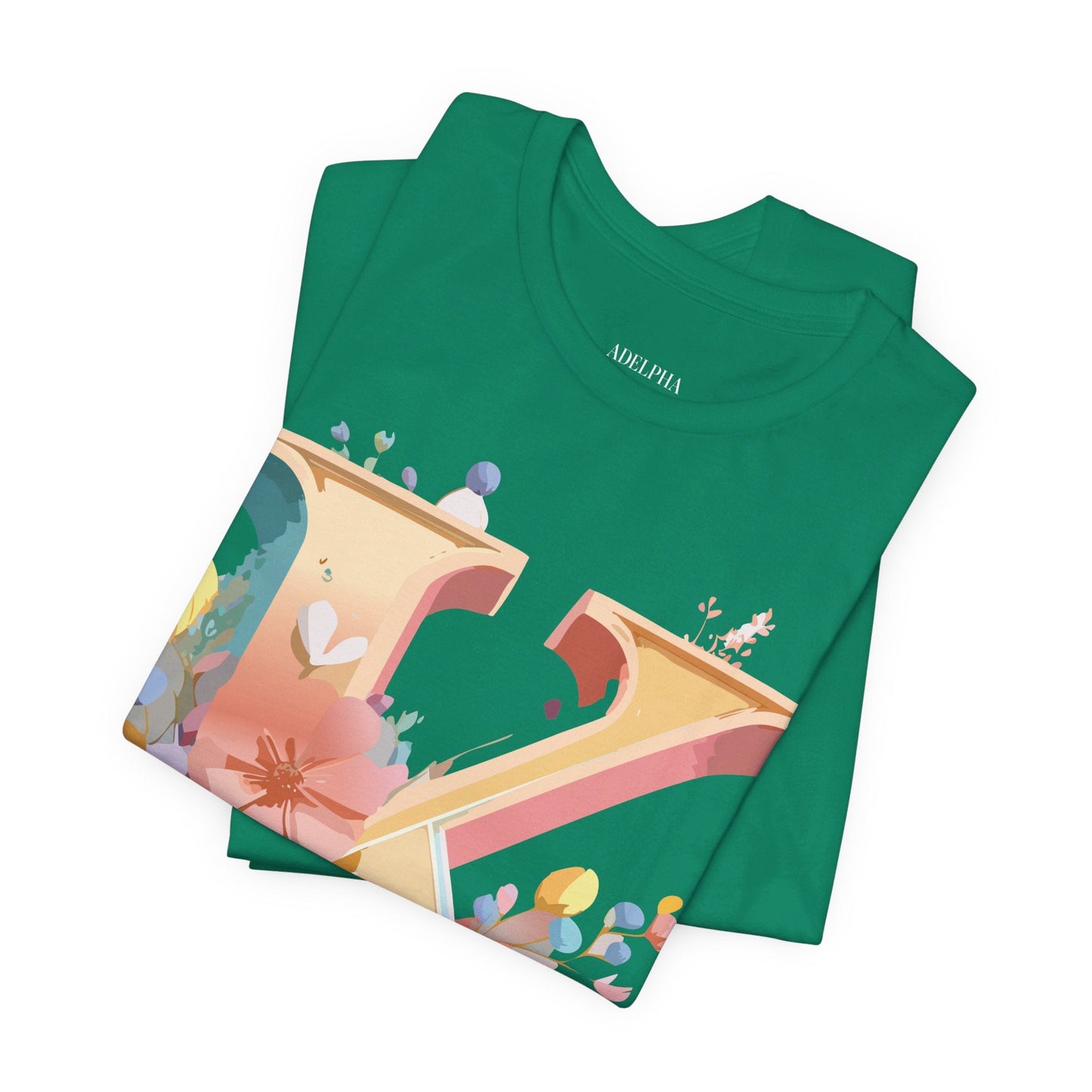Unisex Letter K Graphic Tee By Adelpha Vintage Inspired Artwork Short Sleeve Shirt