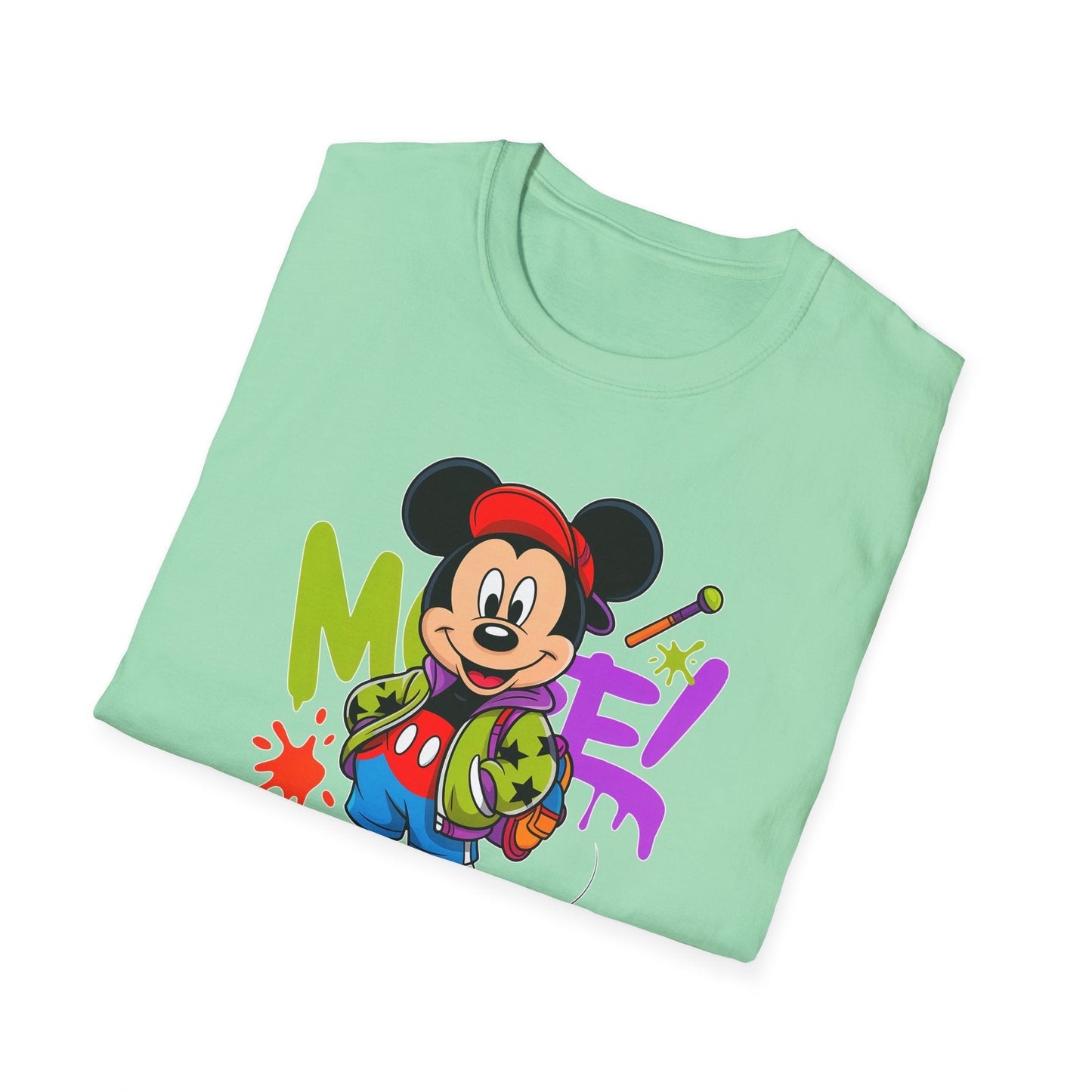 Unisex Cartoon T Shirt with Animation Design Funny Animals Tee Gildan Softstyle 64000
