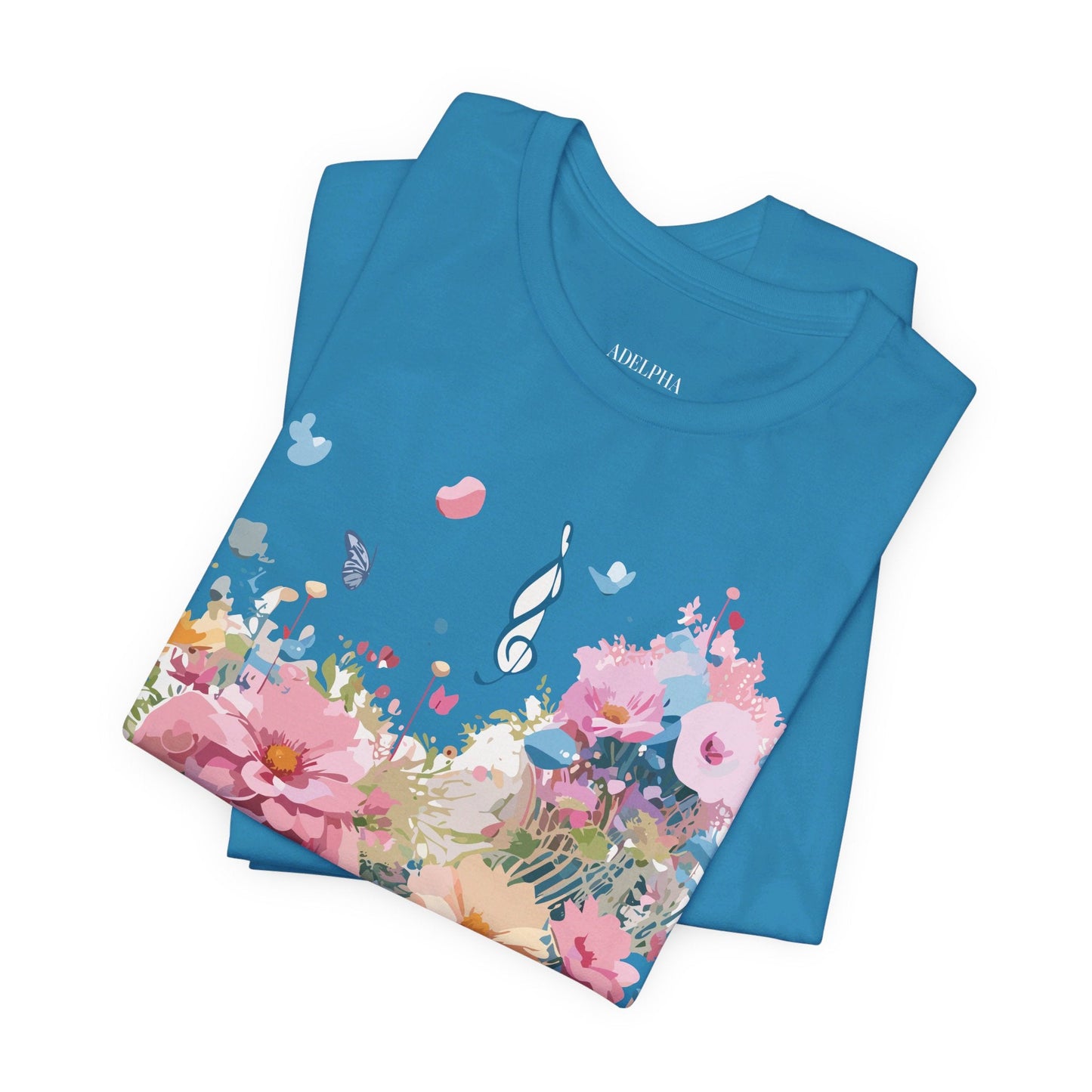 Music Graphic T Shirt Unisex Short Sleeve Jersey Tee Adelpha Vintage Inspired Art
