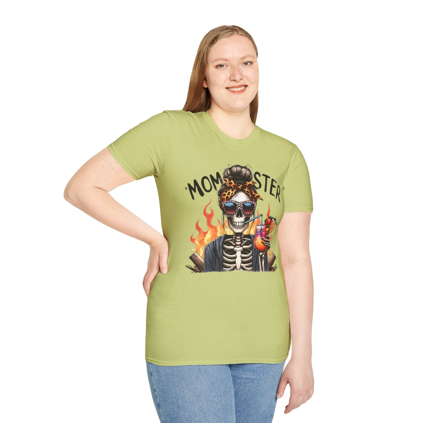 Skull Tee Shirt Unisex Skeleton Shirt Softstyle Gildan 100 Percent Cotton Graphic Tee