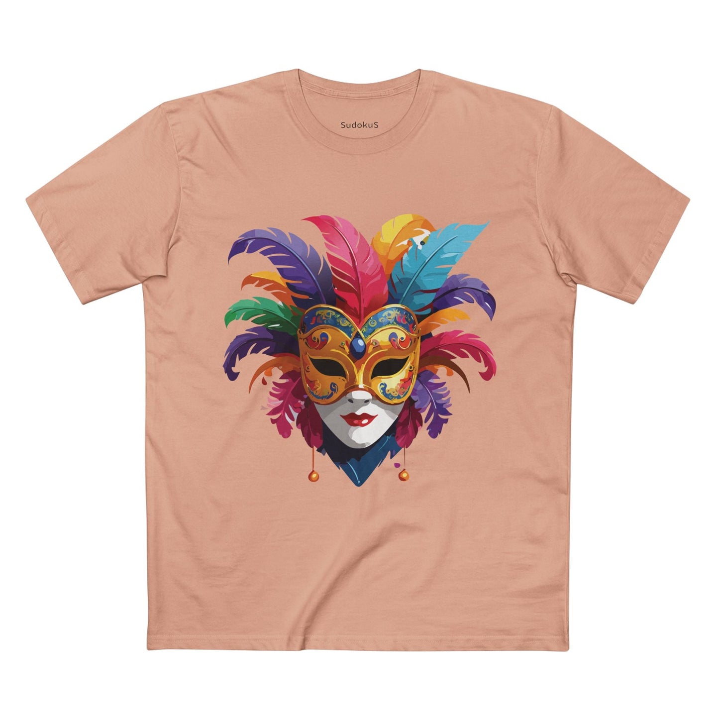 Mask Graphic Unisex 100 Cotton Staple Tee 14