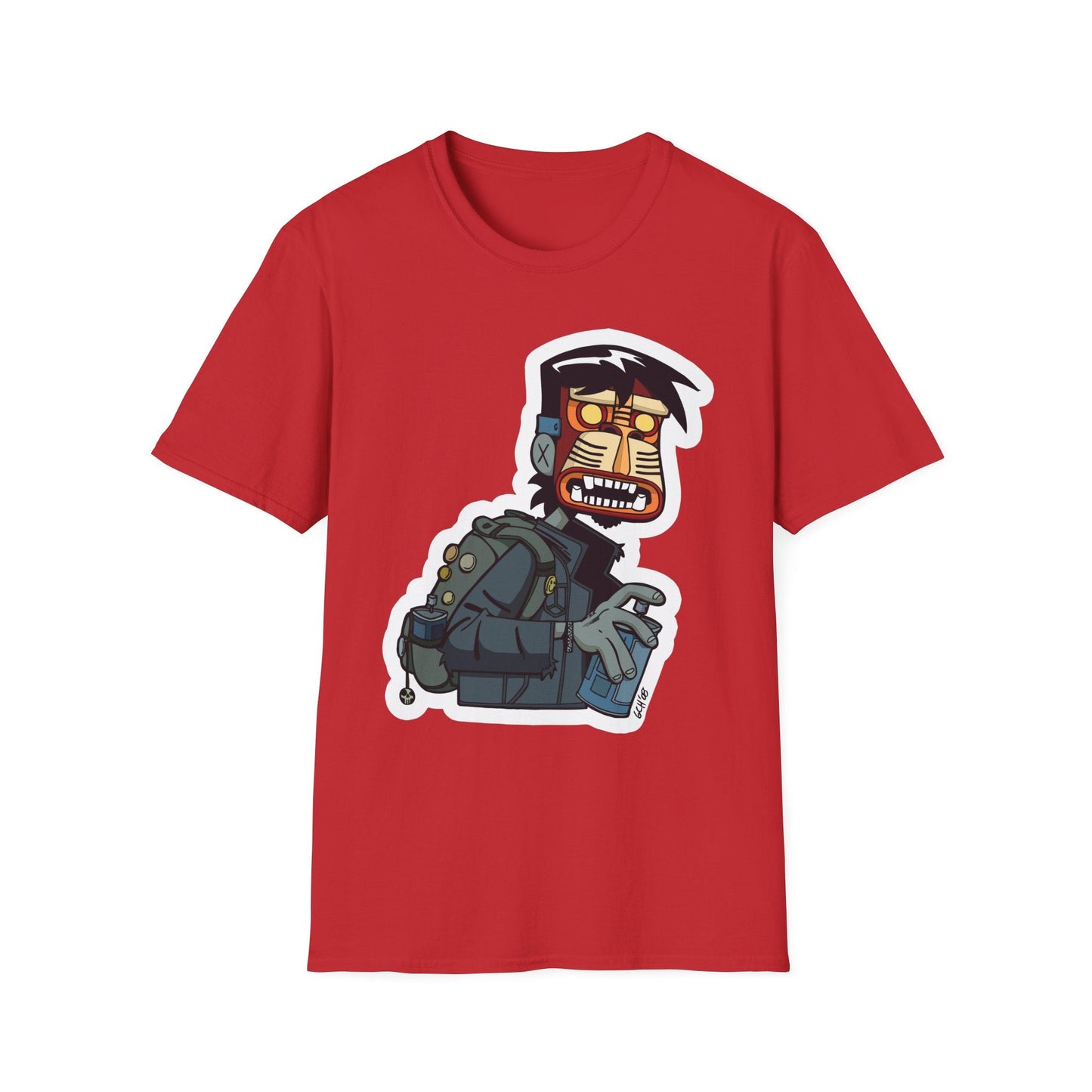 Cartoon T Shirt Animation T Shirt Funny Tee Shirt Unisex Short Sleeve Softstyle Cotton Tee 64000