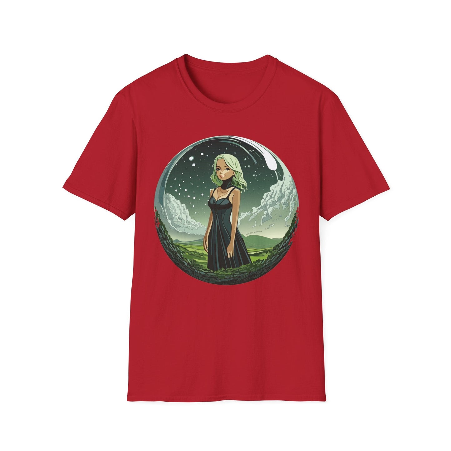 Womens Graphic T Shirt Art Design Tee Ladies Short Sleeve Softstyle 64000 Cotton Ring Spun