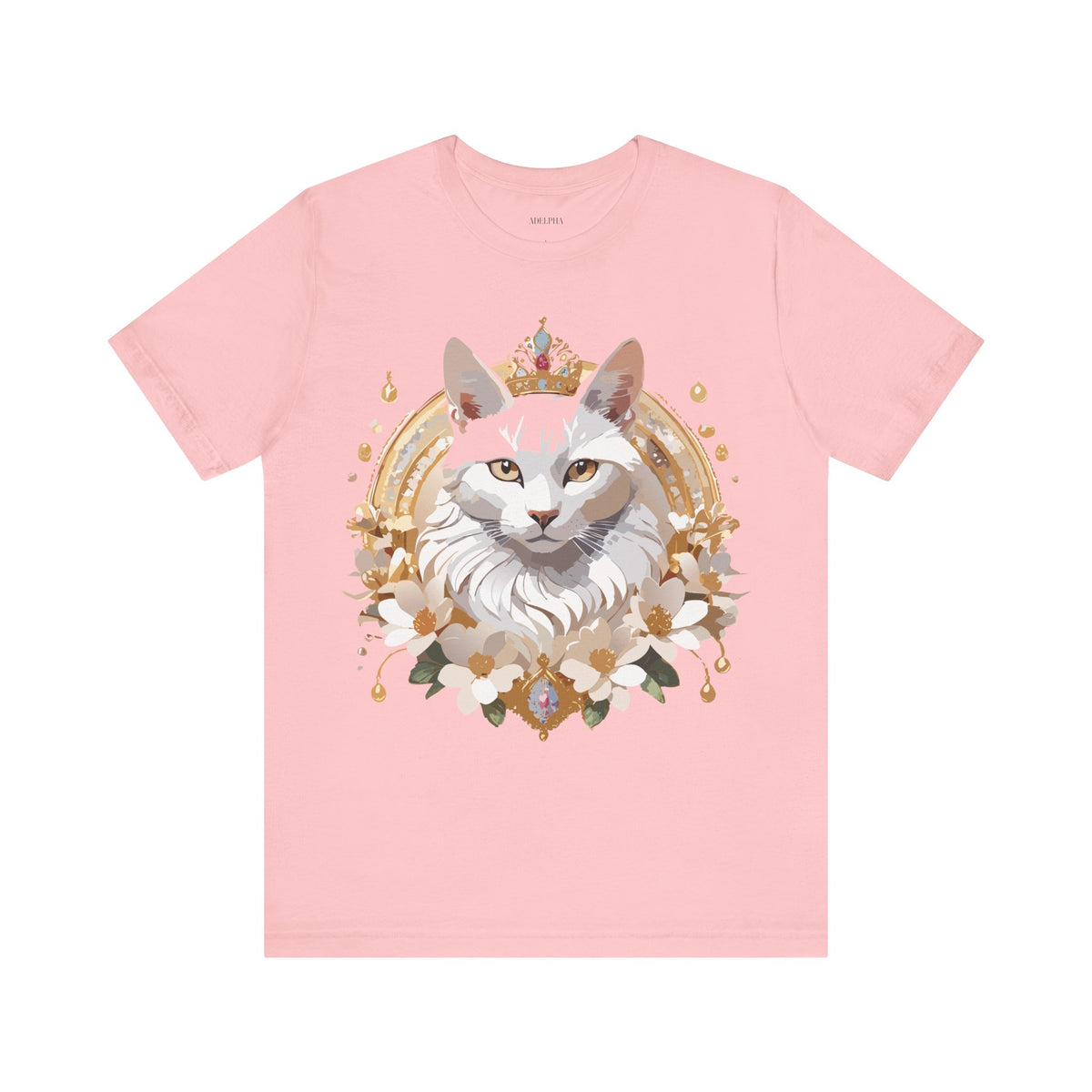 Medallion Graphic Unisex Cotton Bella+Canvas Tee with Floral Art Design m62
