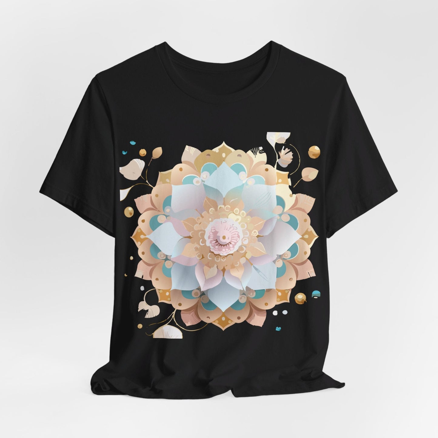 Mandala Graphic Tee Unisex Jersey Short Sleeve Featuring Vintage Inspired Adelpha Artwork