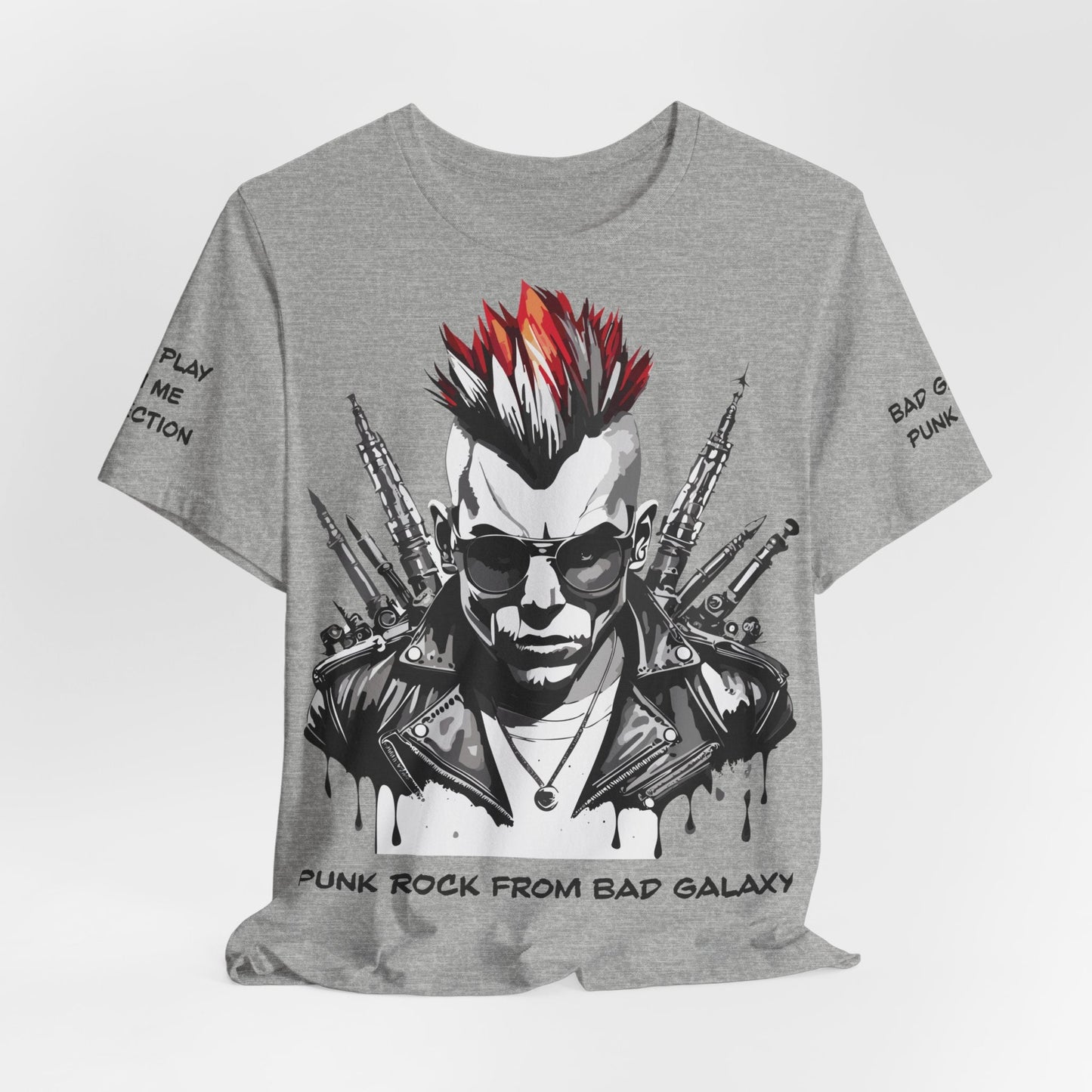 Punk Rock Tee Shirt Made To Order 100 Percent Cotton Lightweight Printed In USA Free Shipping