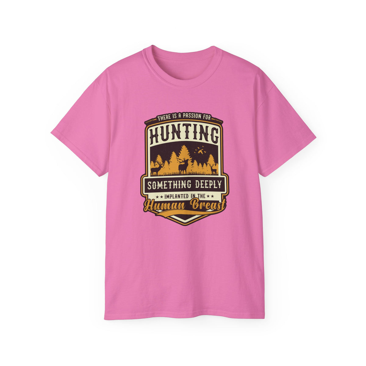 Hunting Badge Graphic Tee | Forest Trees Camper Outdoors