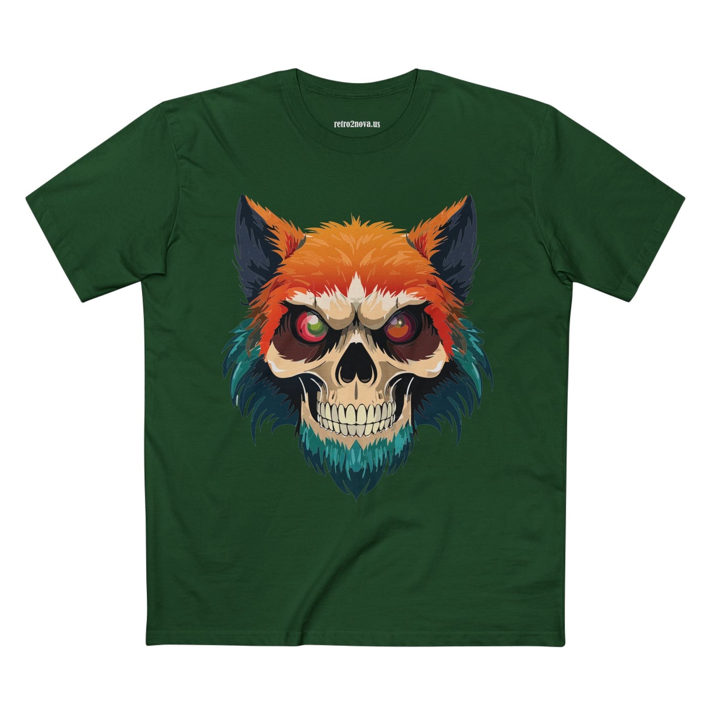 Skull Shirt Unisex Skeleton Tee Original Art By Retro2Nova Premium Cotton Tee Art Collection