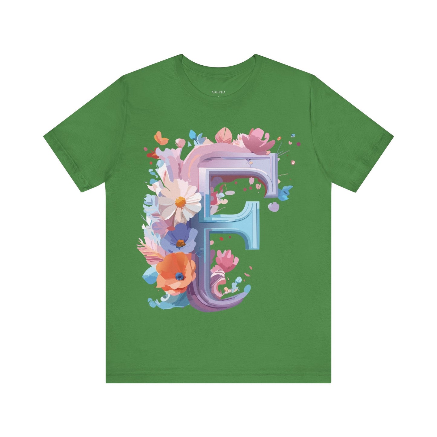 Letter F Shirt Graphic Tee Unisex Vintage Inspired Artwork From Adelpha Premium Short Sleeve