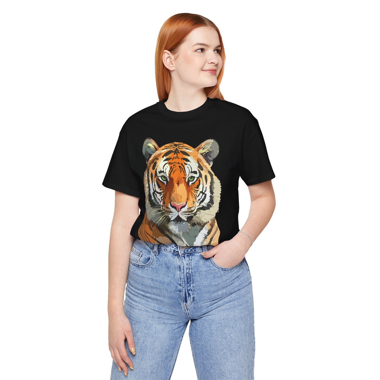 Unisex Animal Graphic Tee Shirt With Wildlife Art Design For Everyday Comfort Gildan 64000