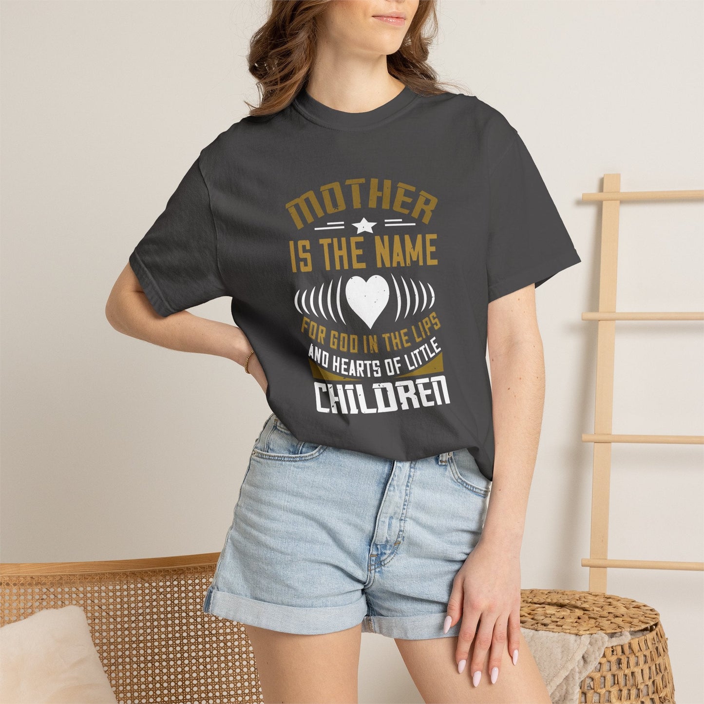 Mom T-shirt Mother Day Mama Tee Unisex Comfort Colors Garment-Dyed Cotton h83