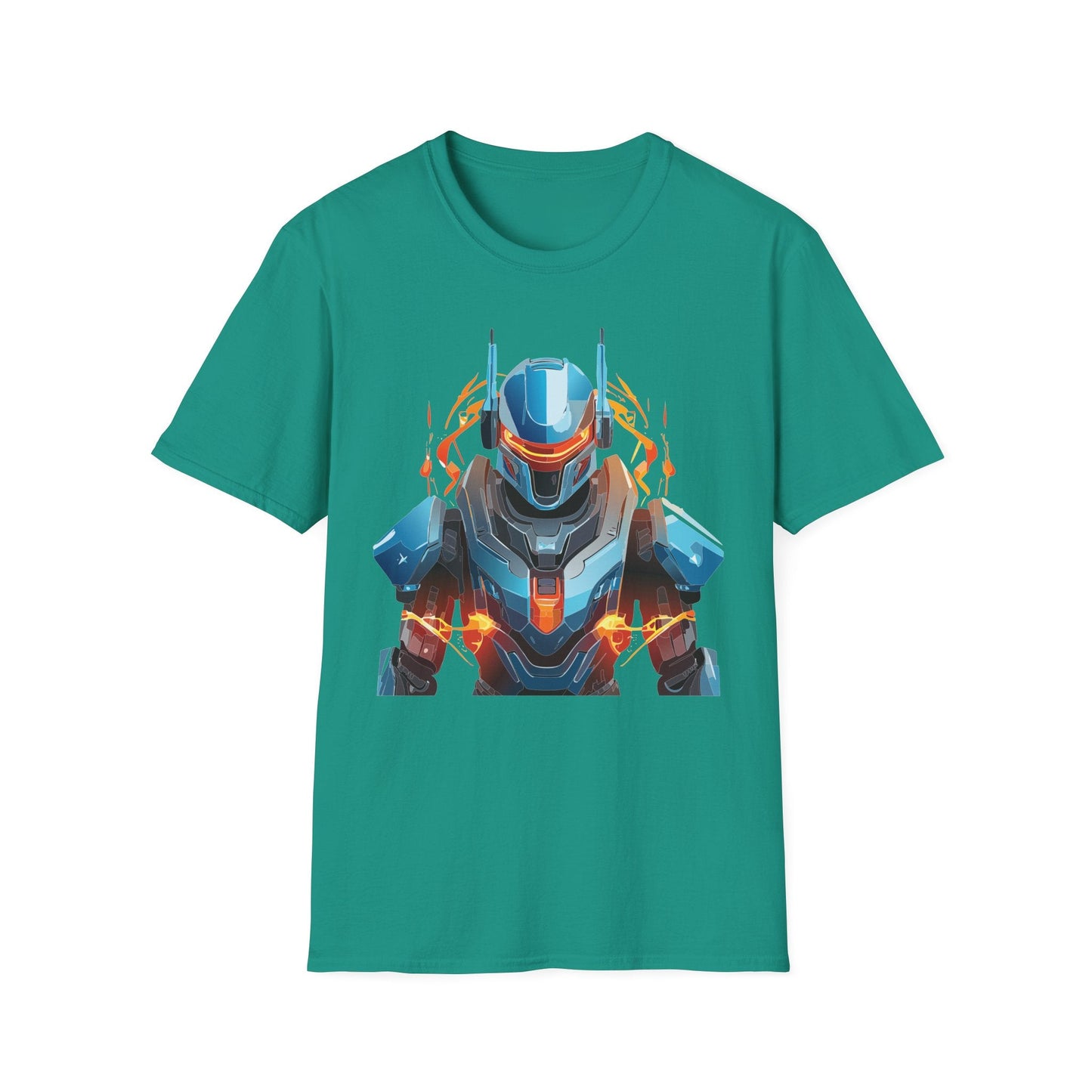 Cyborg Tee Robot Shirt Terminator Design Unisex Gildan Softstyle 64000 100 Percent Ring Spun Cotton