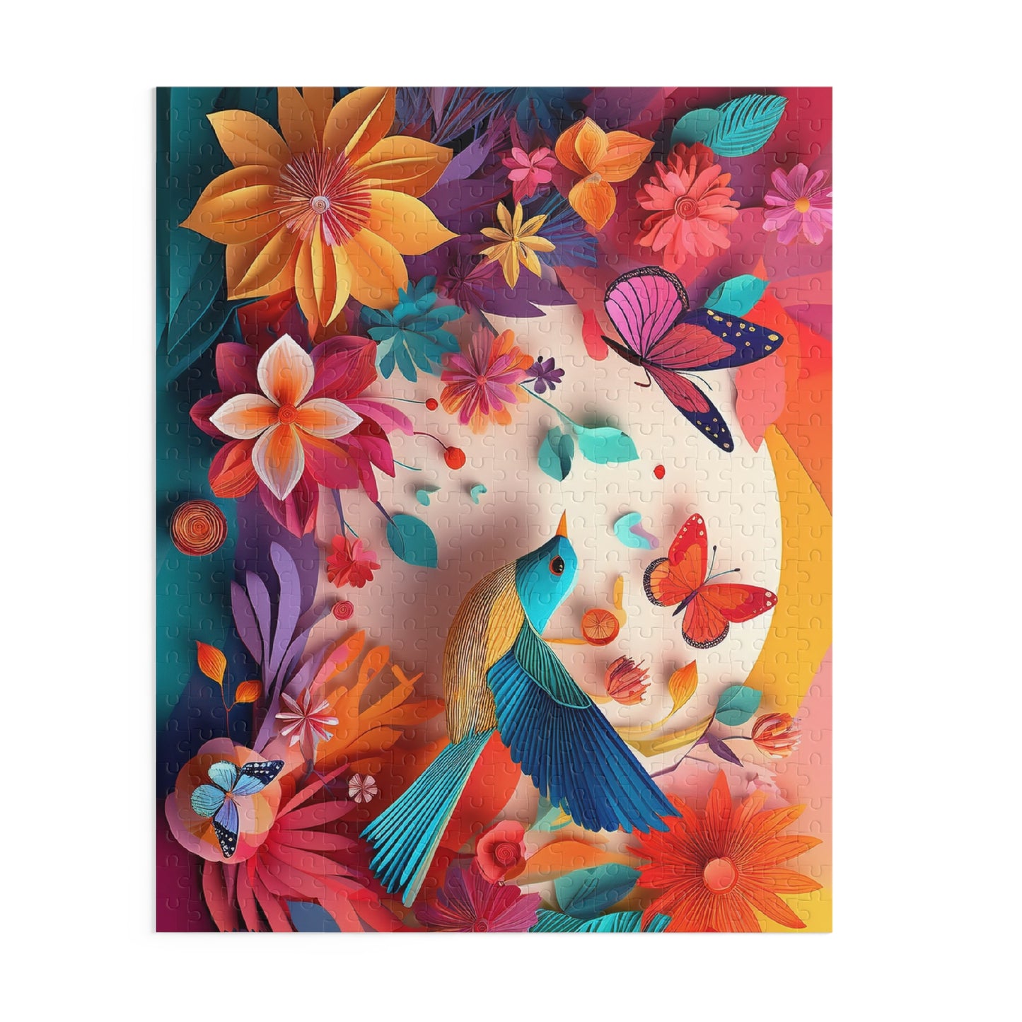 Bird Puzzle 500-Chipboard Pieces in Box | Kids Puzzles Size: 16" x 20",  Ages 9+ and Family pn68