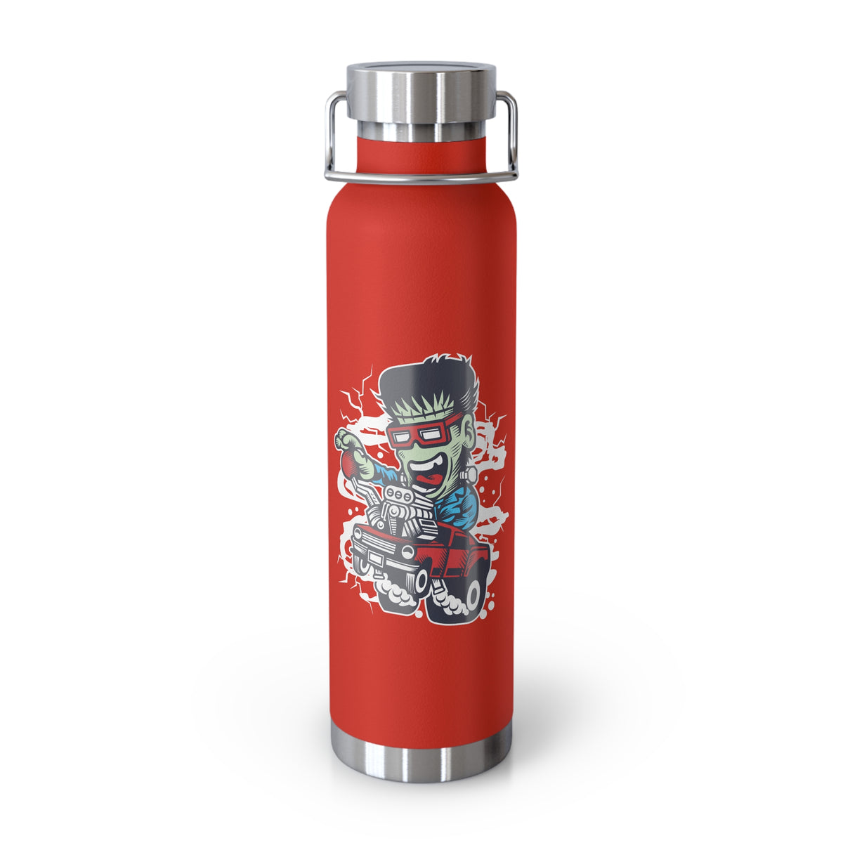 22oz Copper Insulated Water Bottle with Cartoon Design - CV1