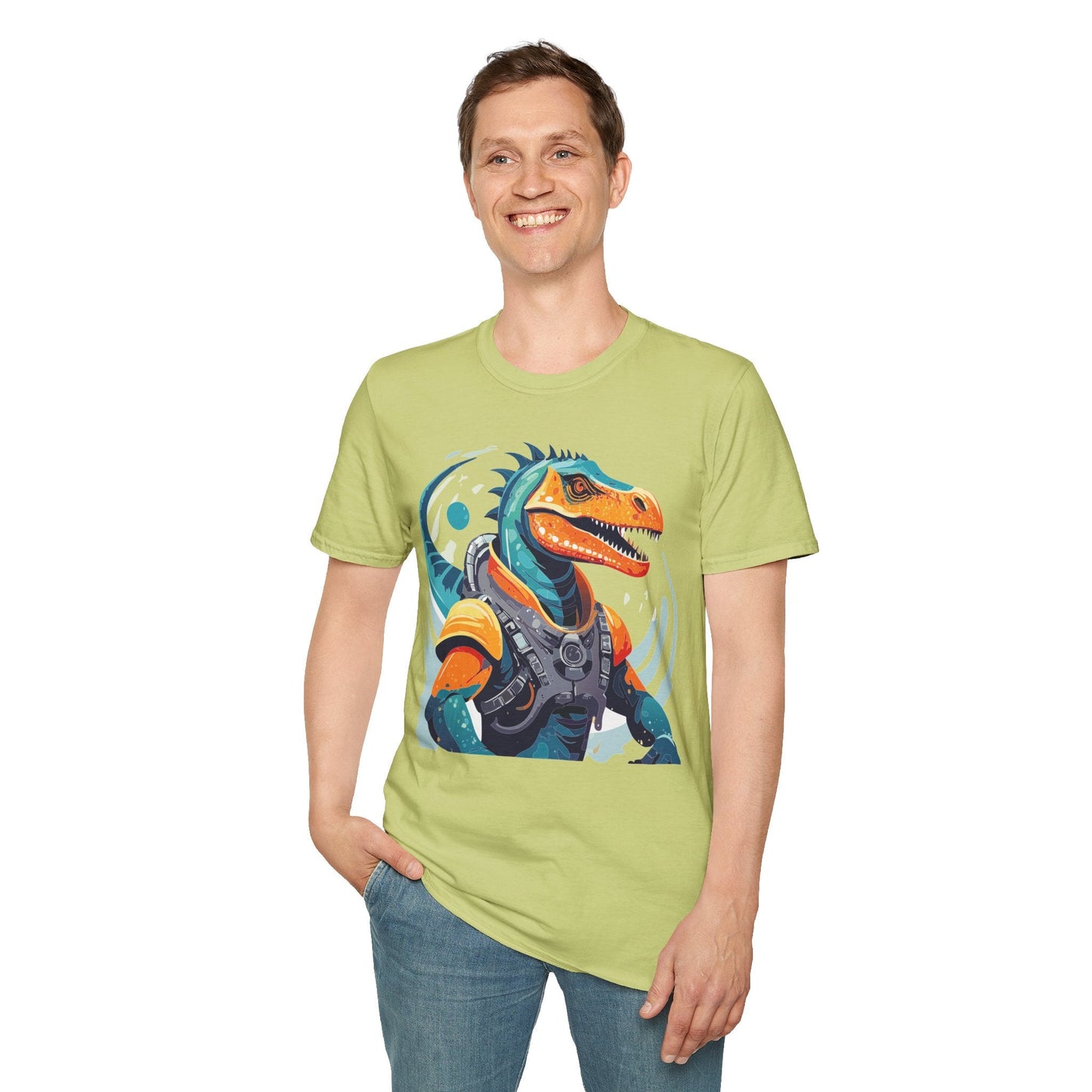 Gildan Alien Cosmos T Shirt Unisex Softstyle 64000 Cotton Tee With Alien Art Design Graphic Print
