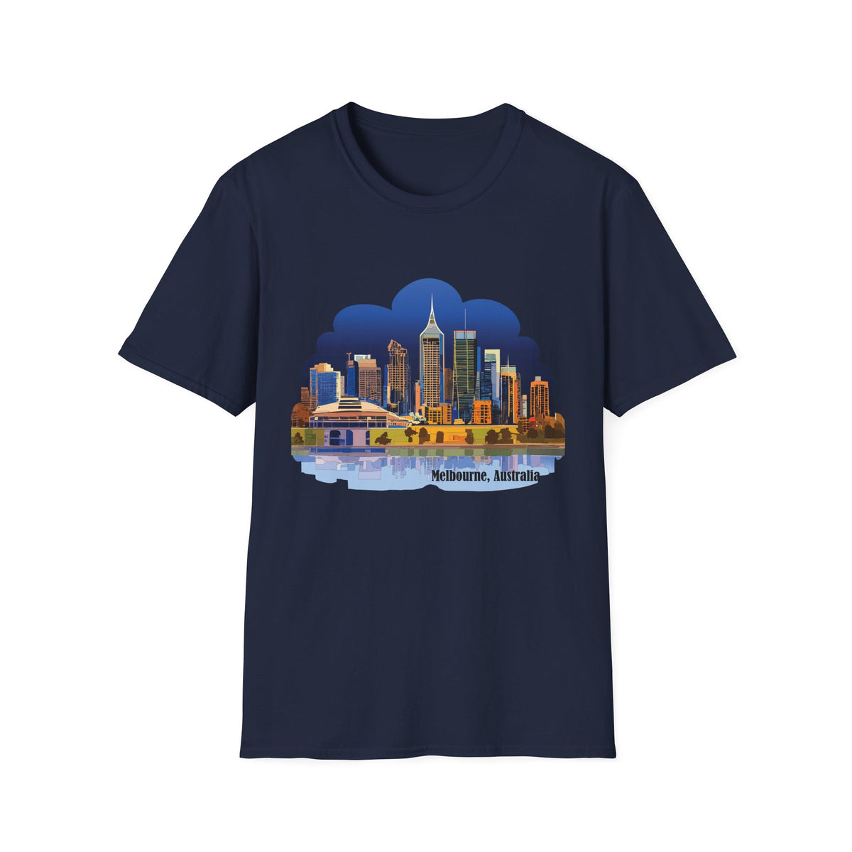 Melbourne Skyline T-Shirt | Cityscape Illustration