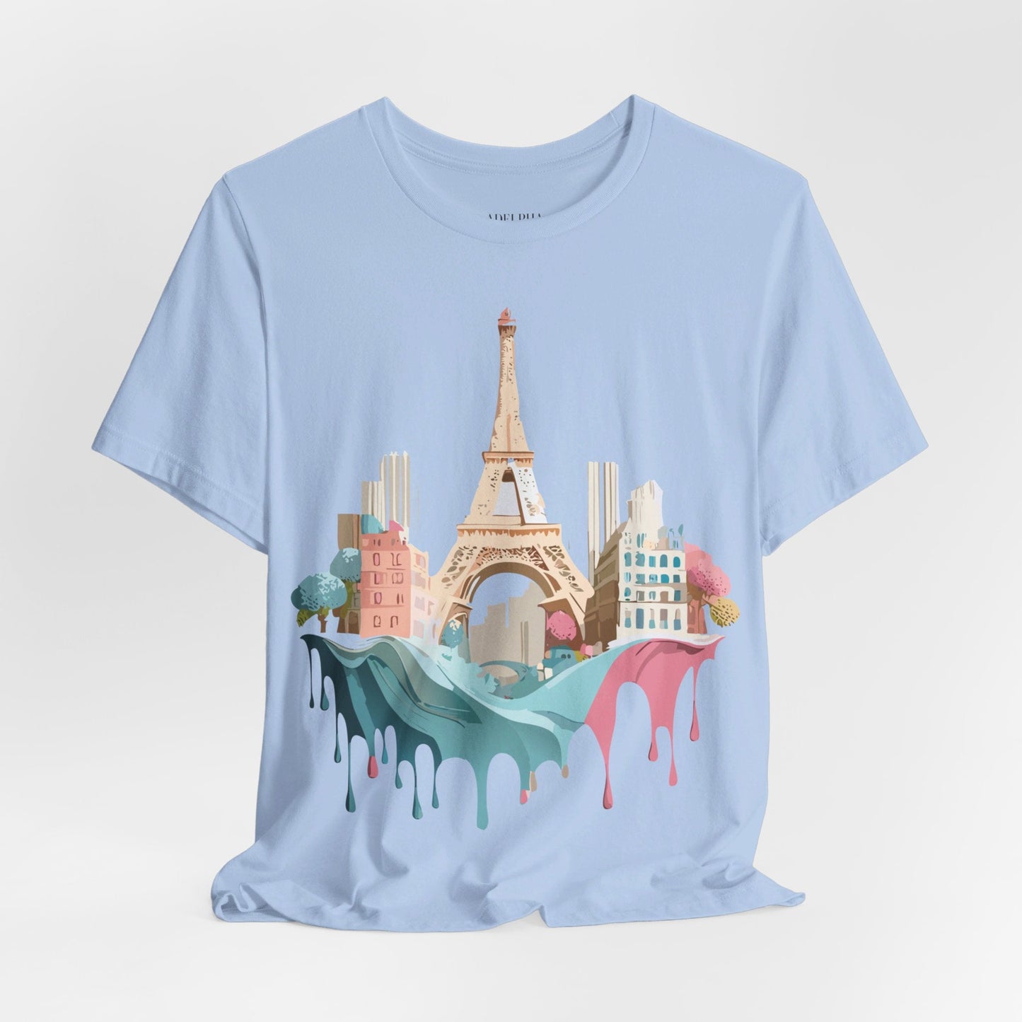 Paris Tourist Shirt Unisex Graphic Tee With Vintage Inspired Artwork Adelpha Art Design