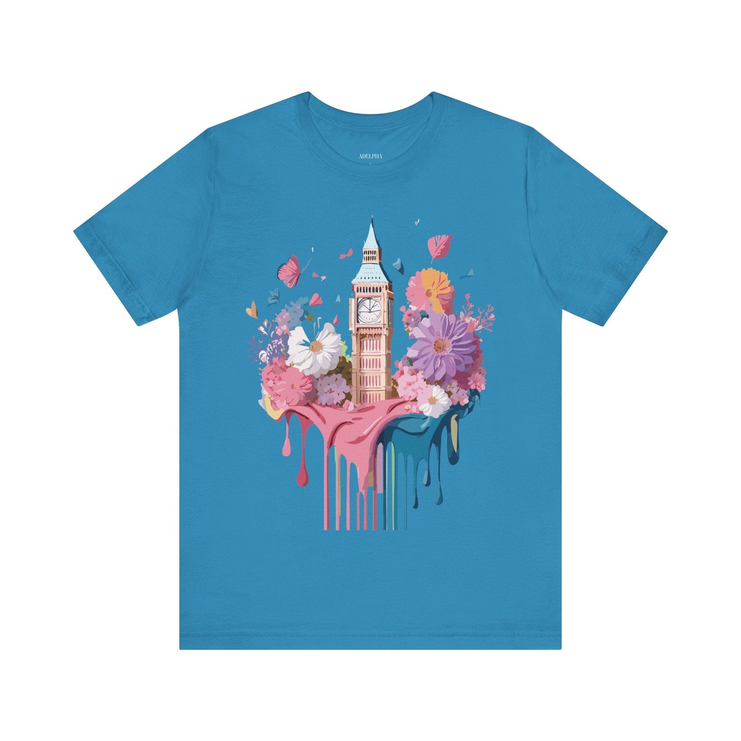 London Tourist Unisex Graphic Tee Vintage Inspired Art Jersey Short Sleeve