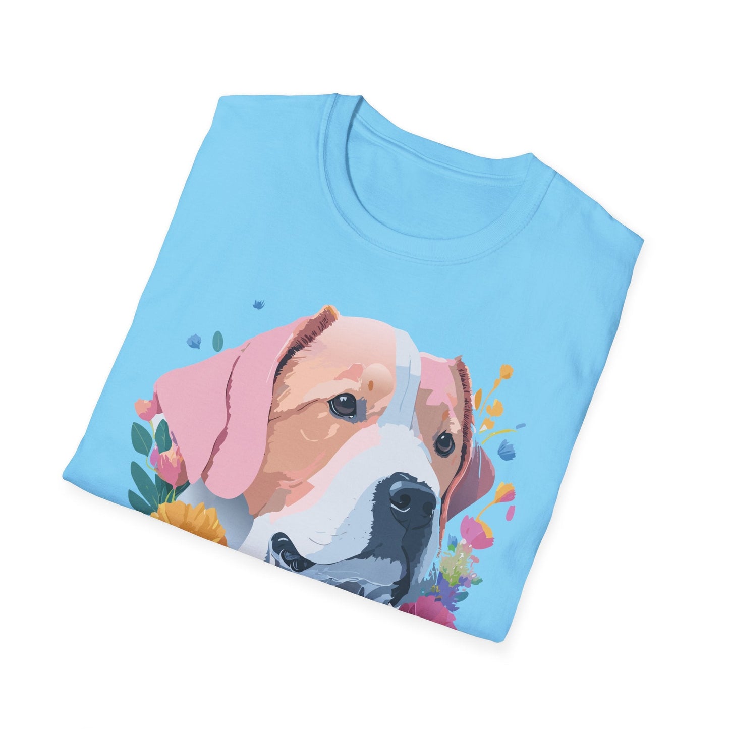 Dog Shirt Unisex Softstyle Cotton Tee 64000 Graphic Animal Print