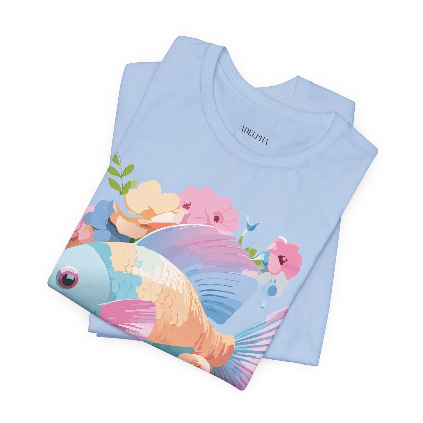 Fish Graphic Unisex 100 Cotton Vintage Artwork Tee 1