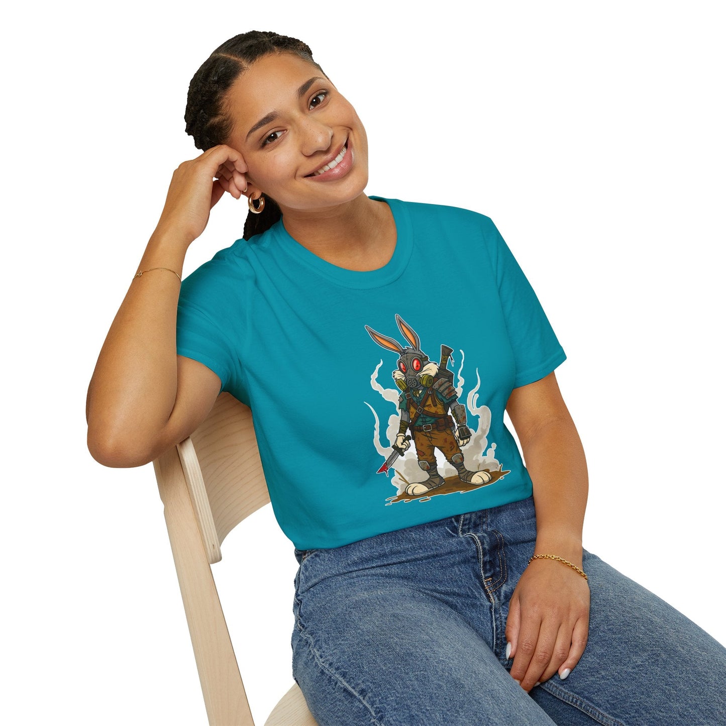 Bugs Bunny T Shirt Unisex Softstyle Cotton Tee With Cartoon Animation Design Artwork