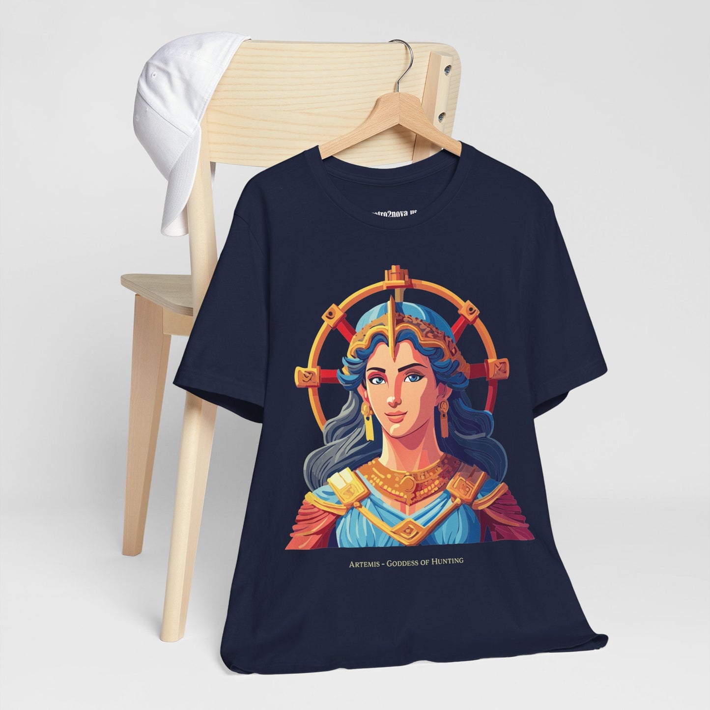 Artemis Goddess Shirt Unisex Graphic Tee Vintage Inspired Artwork by Retro2Nova Collection