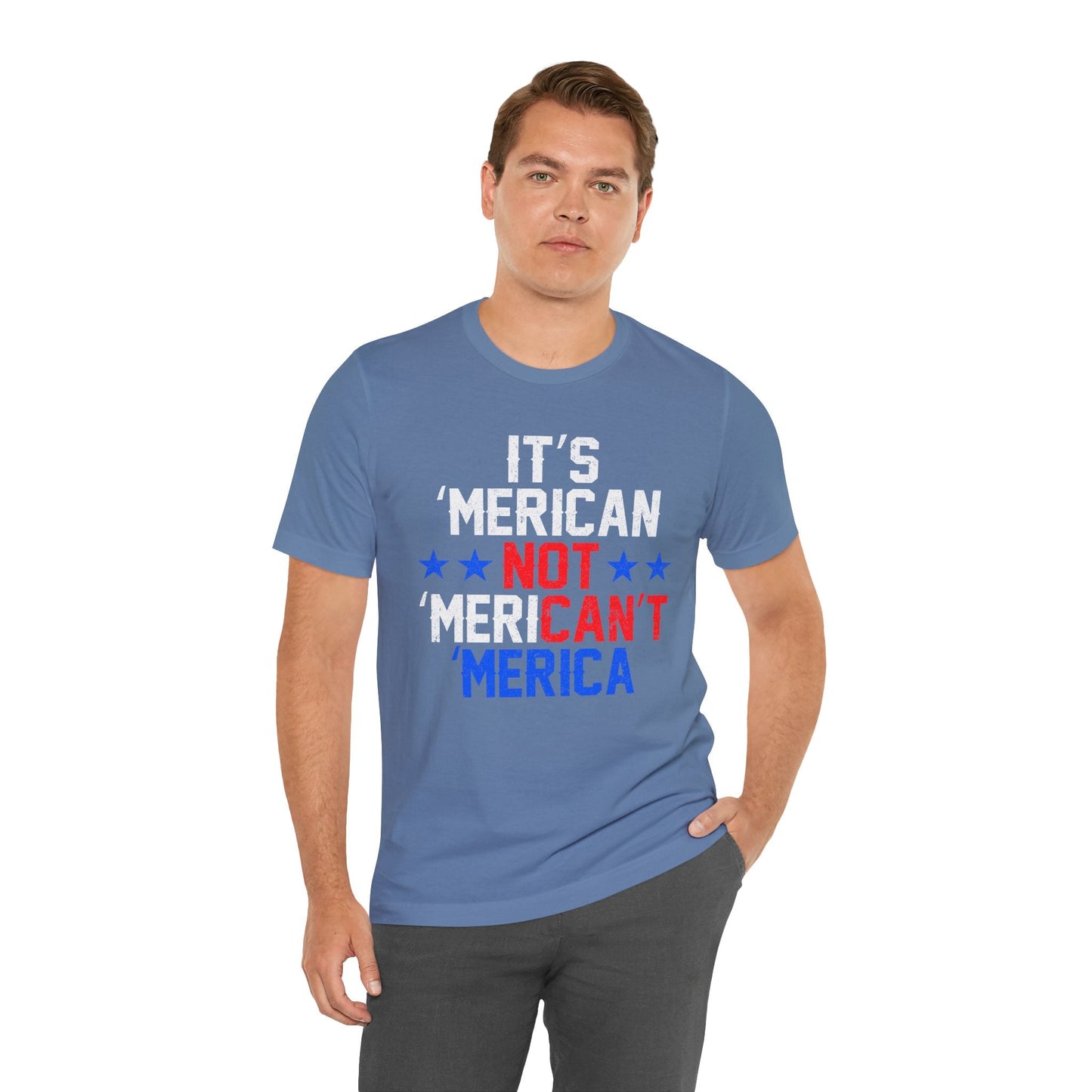 Patriotic USA Stars Graphic Unisex Cotton T-Shirt a5