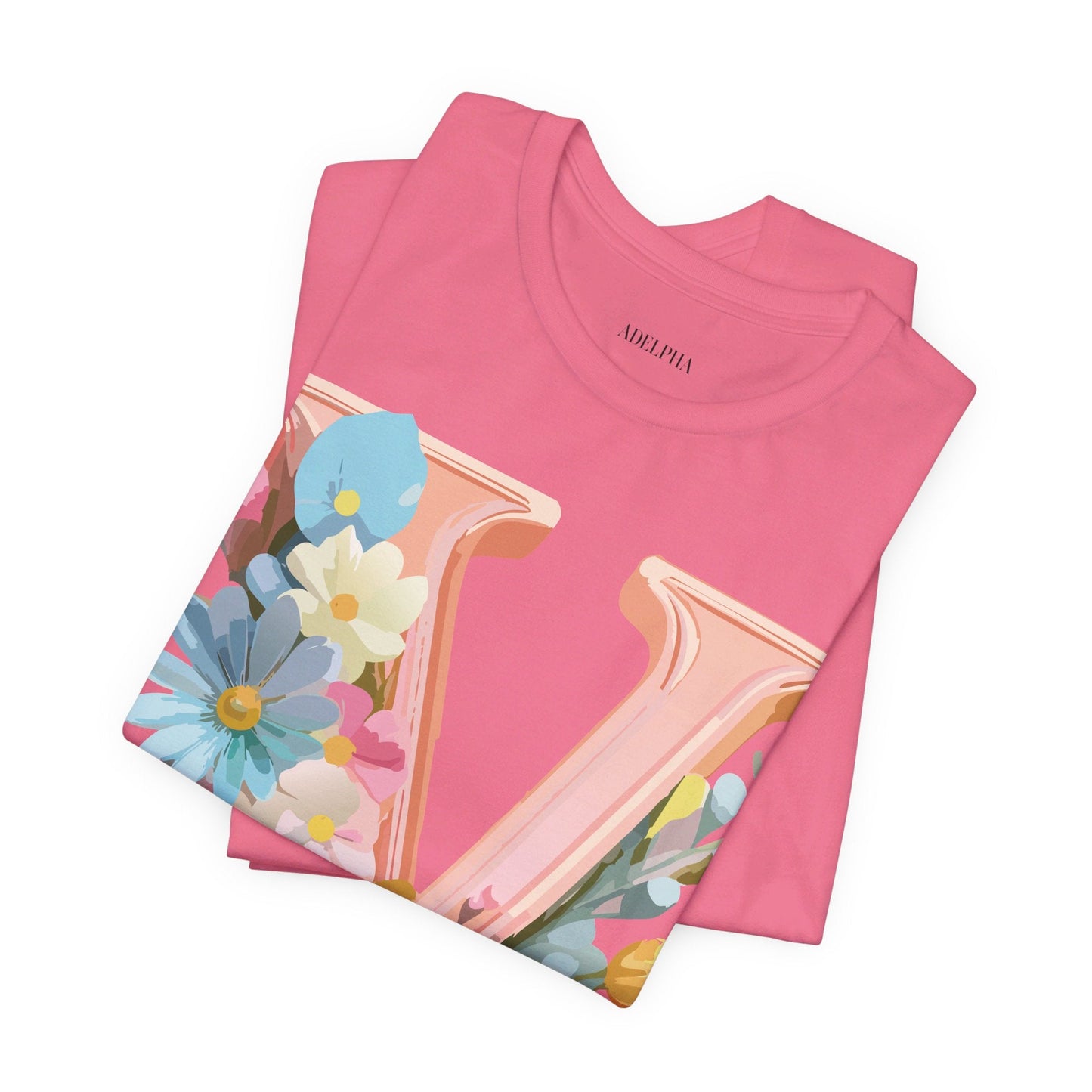 Letter V Shirt Unisex Graphic Tee With Vintage Inspired Artwork From Adelpha Official Edition