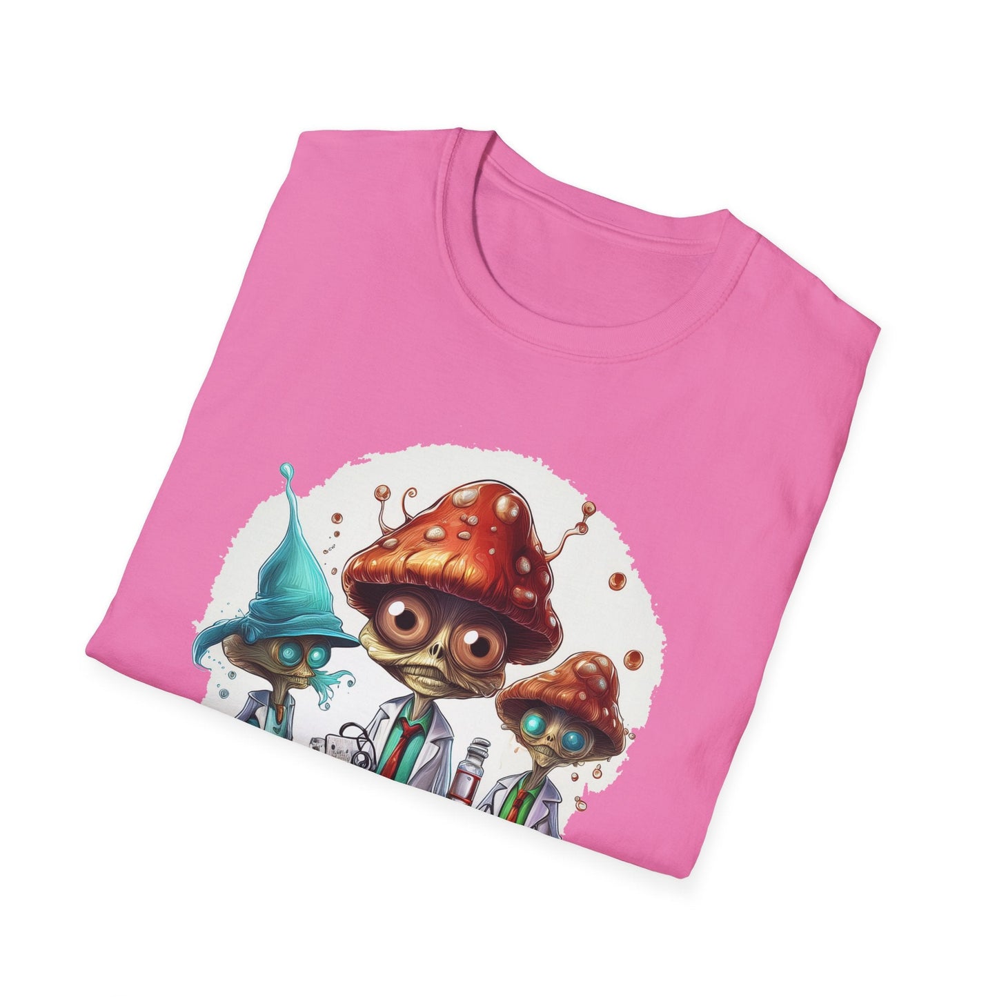 Mashroom Tee Shirt Unisex Funny Mashroom Design Cotton Tee Gildan Softstyle 64000