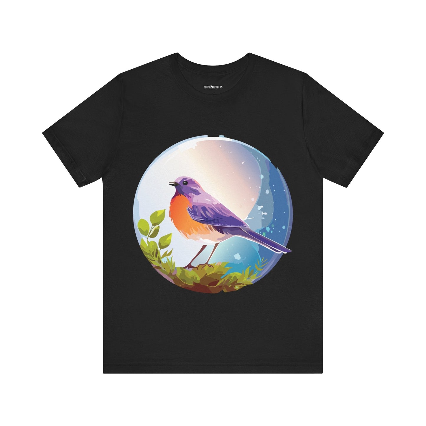 Unisex Animals And Bird Shirt Graphic Cotton T Shirt With Original Retro2Nova Art Premium Short Sleeve Tee