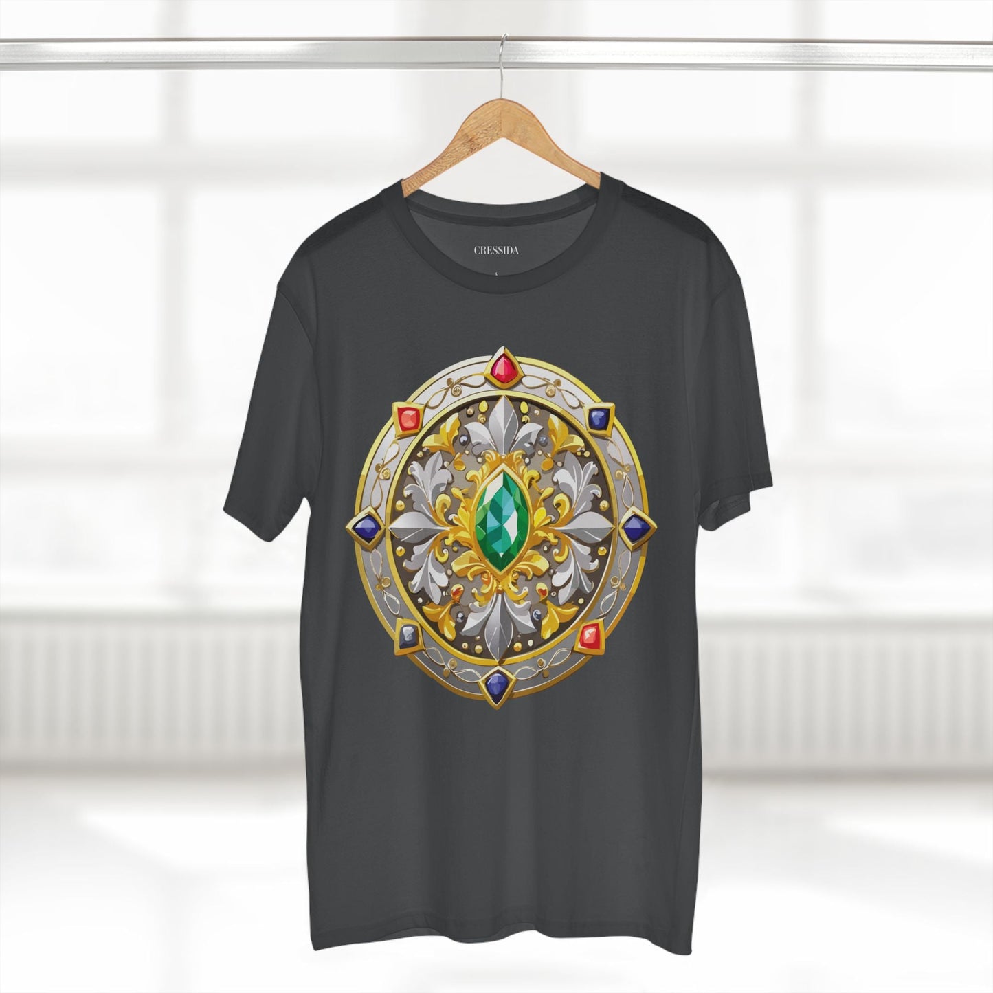 Medallion Graphic T-Shirt Unisex 100 Cotton With Gold Art Design Medal Tee 5