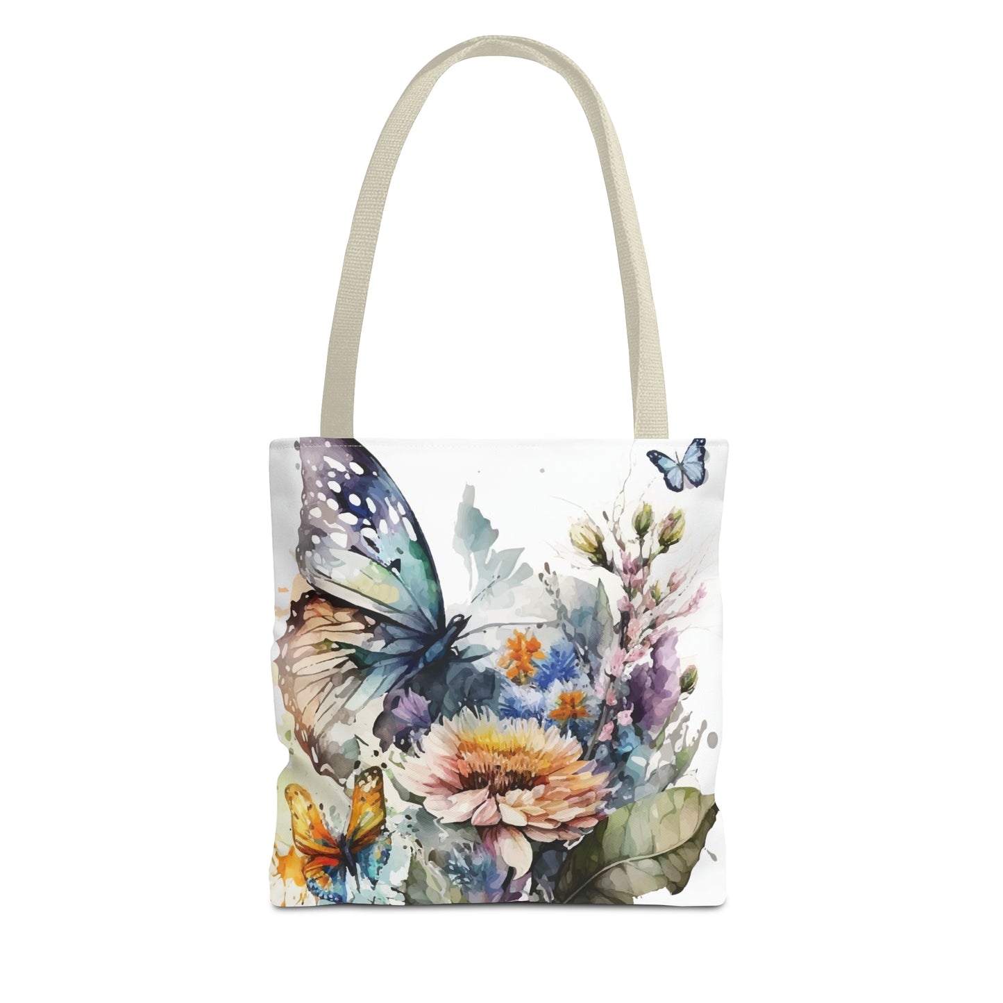 Canvas Bag with Butterfly Prints