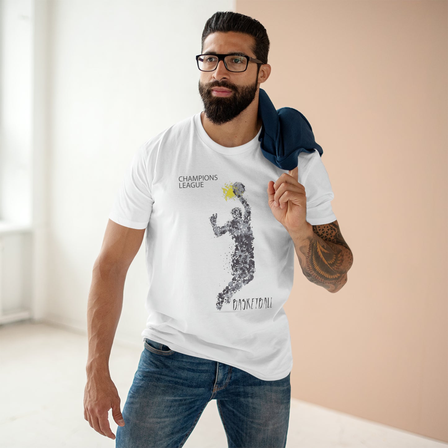 Staple Tee für Herren mit Sport-Print