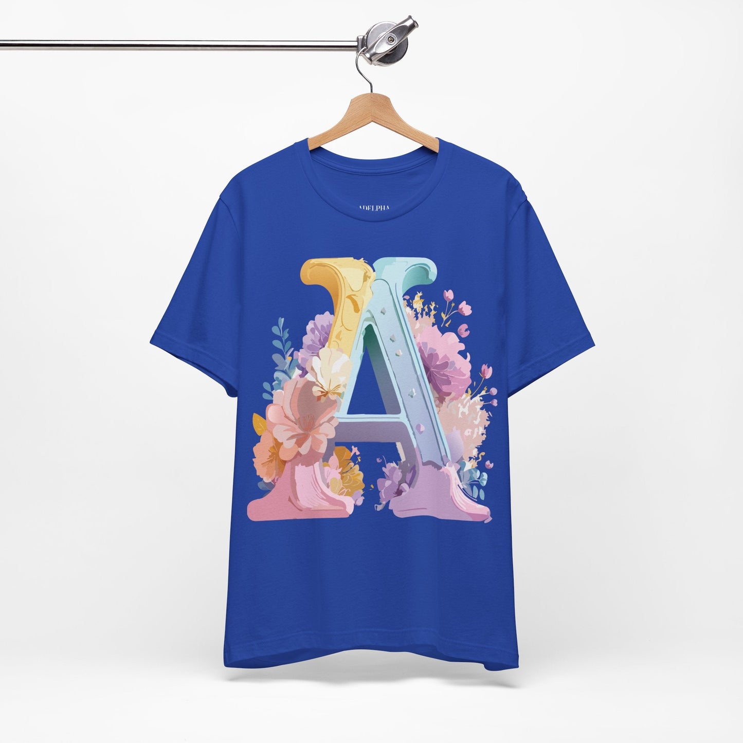 Letter A Shirt Unisex Graphic Tee With Vintage Inspired Adelpha Artwork For Everyday Wear