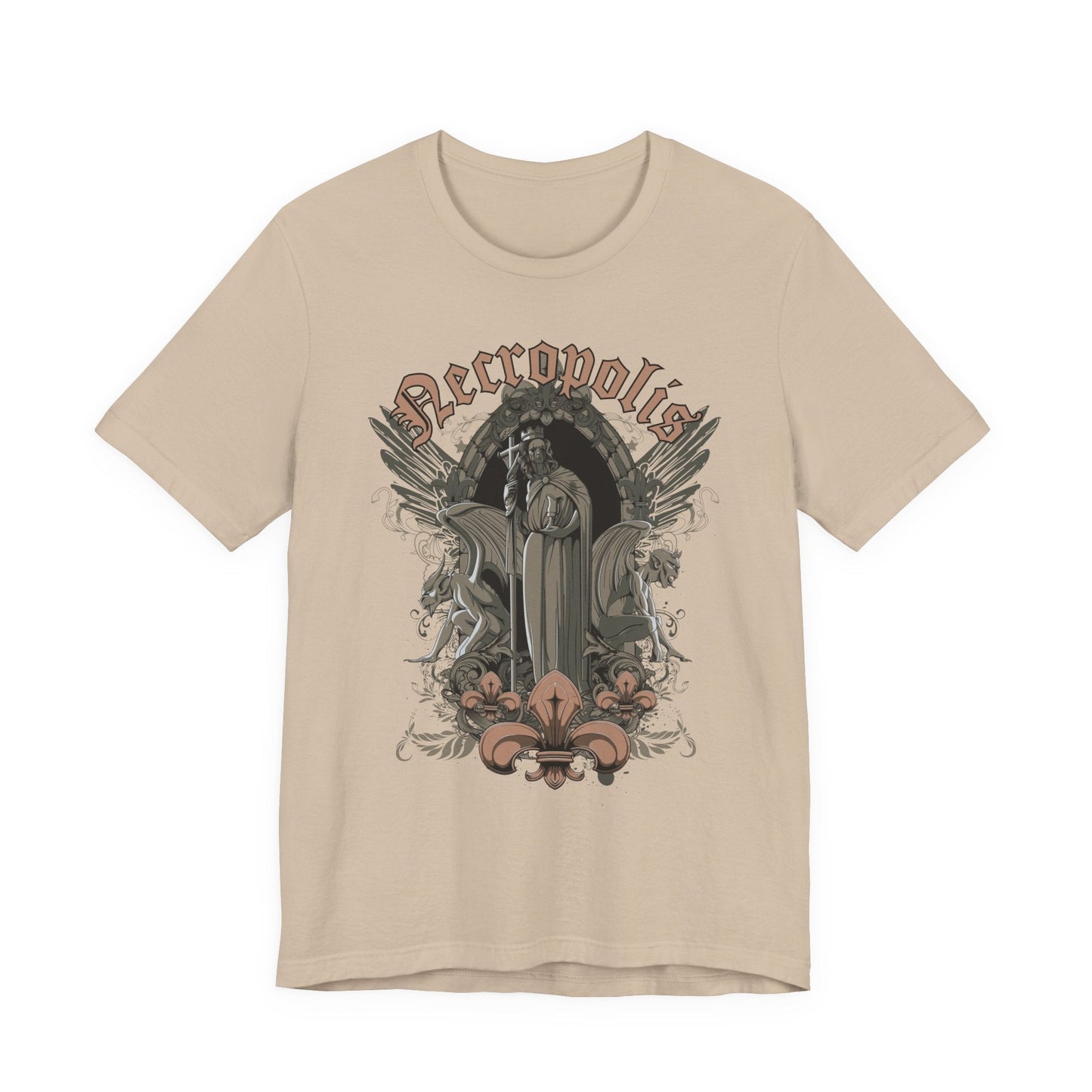 Gothic Skull Graphic Unisex Cotton T-Shirt r7