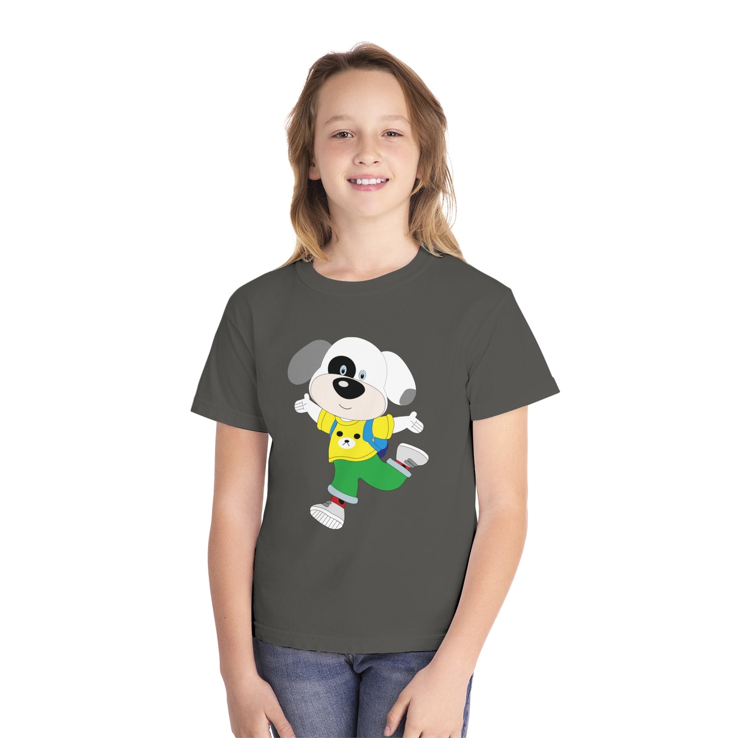 Youth Tee Shirt with Baby Dog