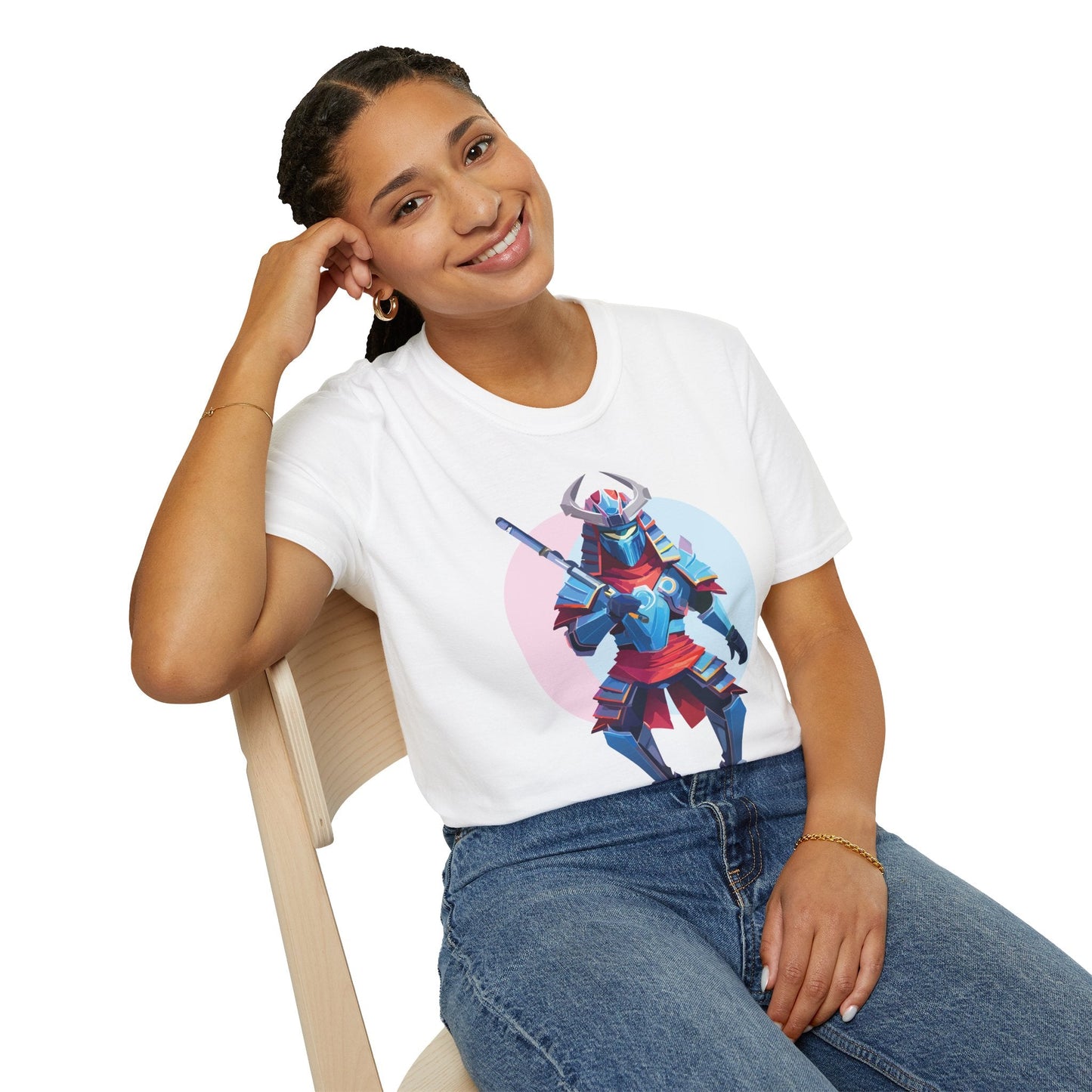 Samurai T Shirt Unisex Softstyle Tee Made From 100 Percent Ring Spun Cotton Gildan 64000