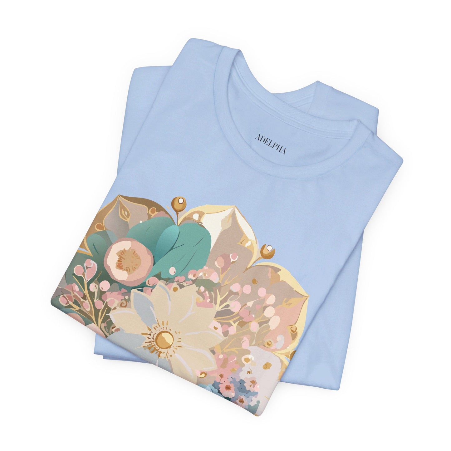 Mandala Graphic Unisex 100 Cotton Vintage Floral Artwork Tee 15