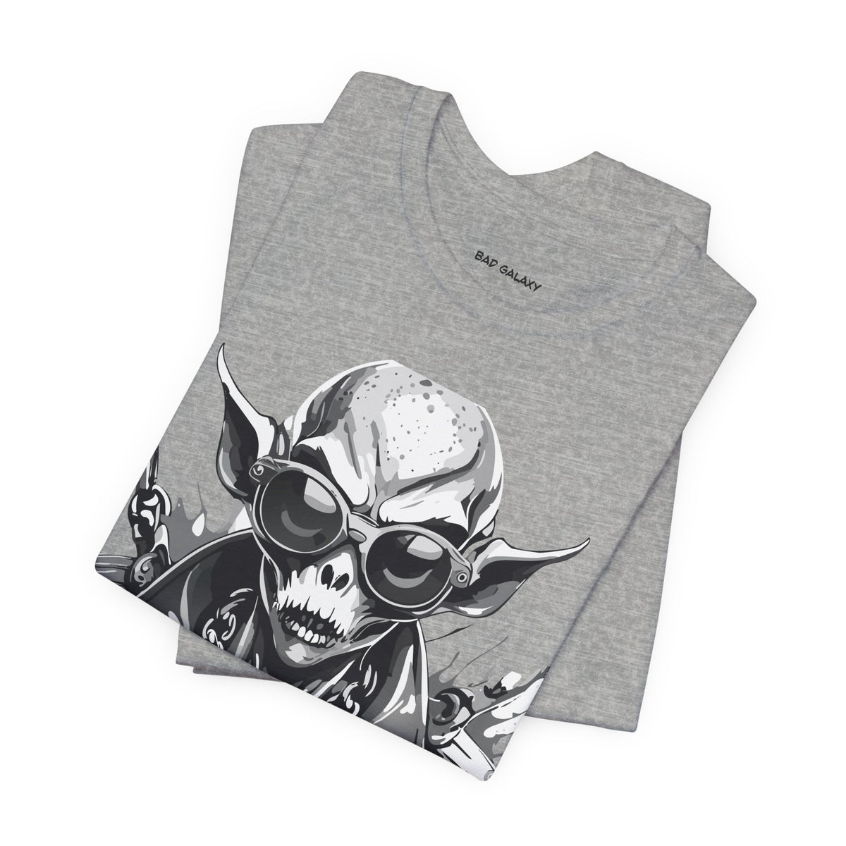 Alien Graphic Unisex Cotton Bella+Canvas Tee with Art Design b60