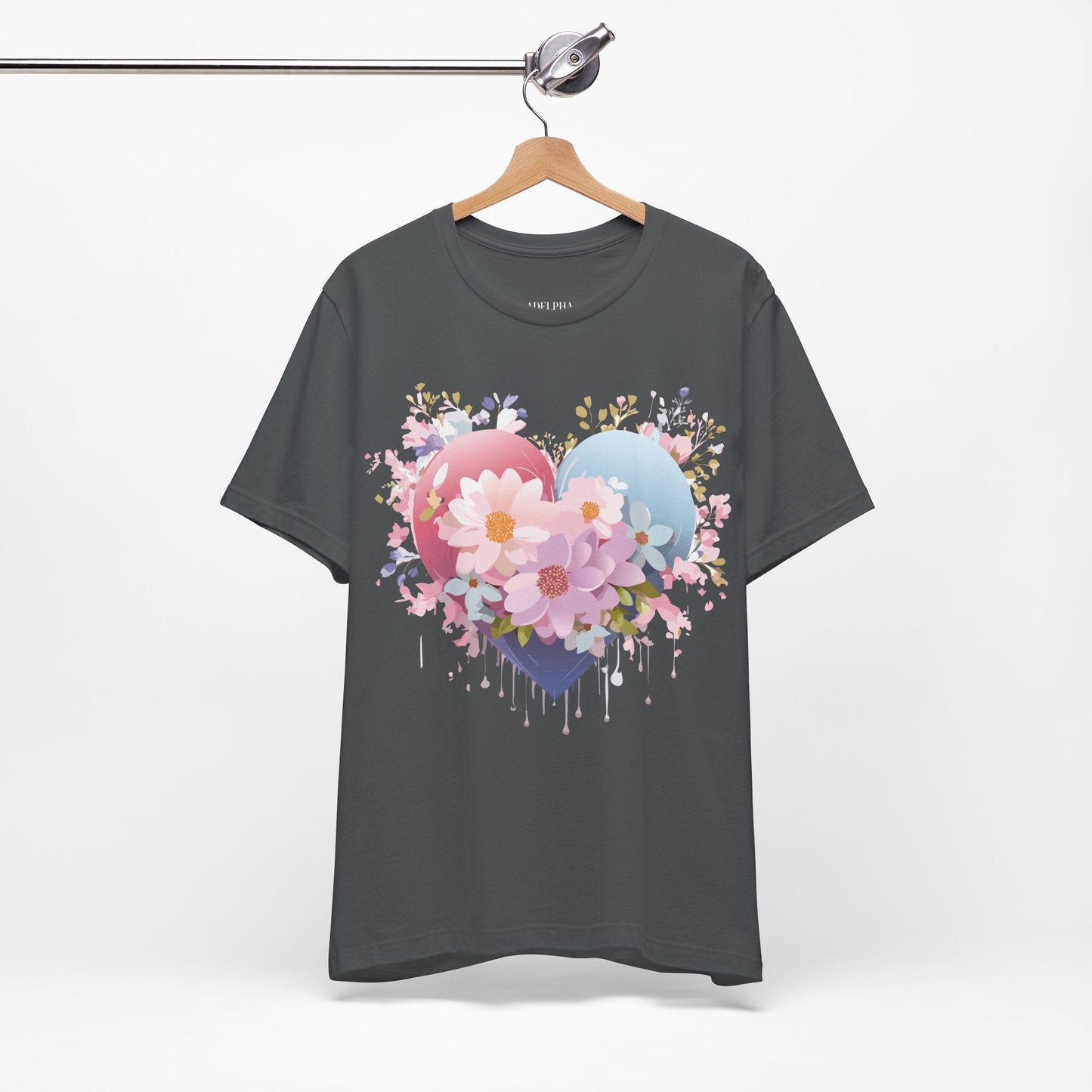 Valentine Graphic Tee Unisex Short Sleeve Vintage Inspired Artwork From Adelpha Premium Design