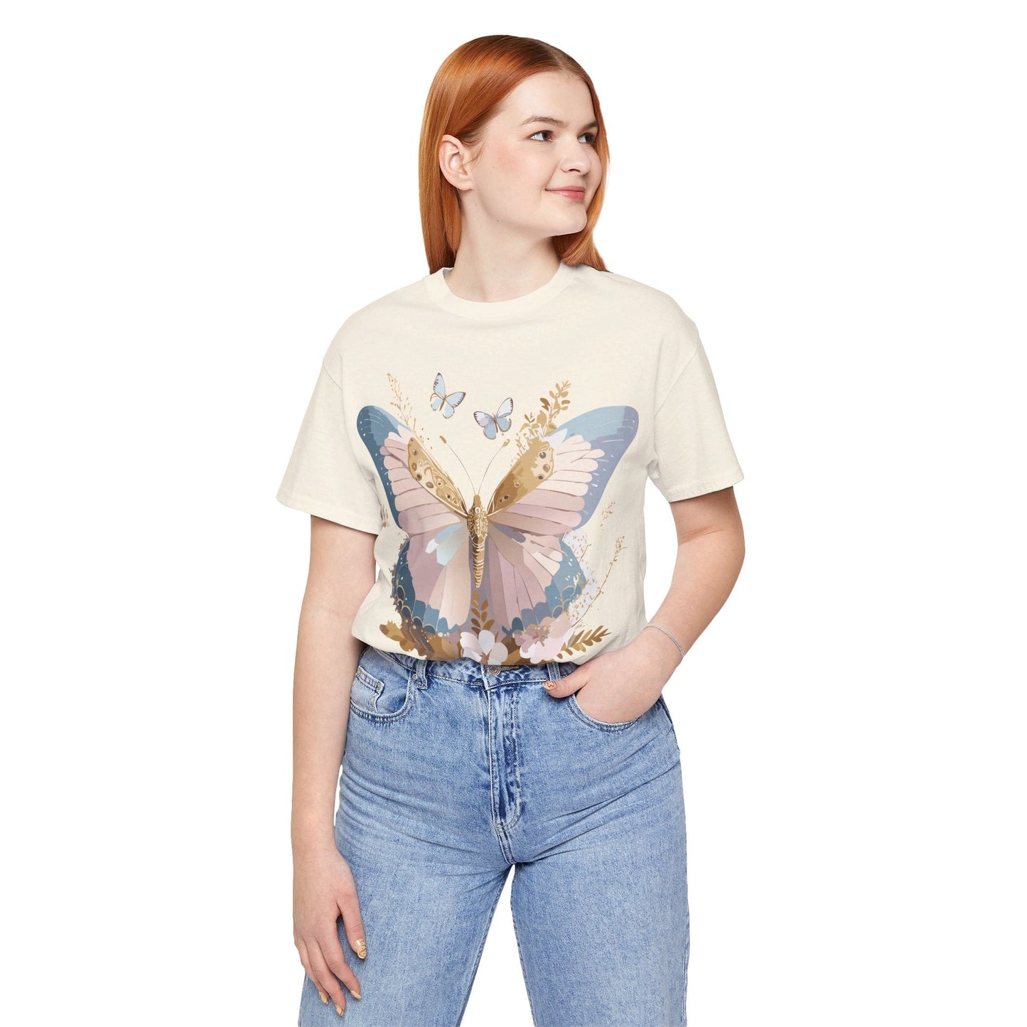 Adelpha Vintage Inspired Butterfly Graphic Tee Unisex Short Sleeve