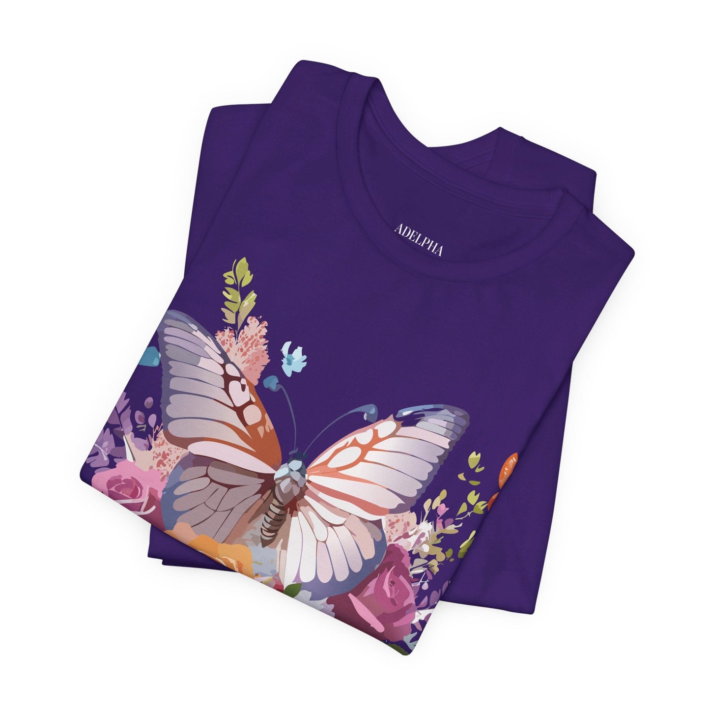 Adelpha Butterfly Graphic Tee Art Design Vintage Unisex Short Sleeve Shirt