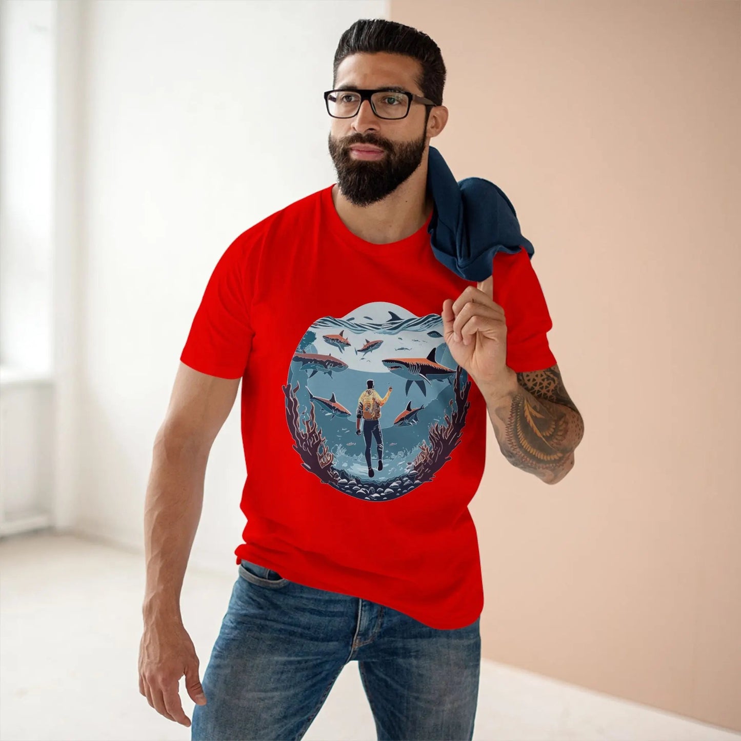 Ocean Coast Graphic Unisex 100 Cotton Staple Tee 4