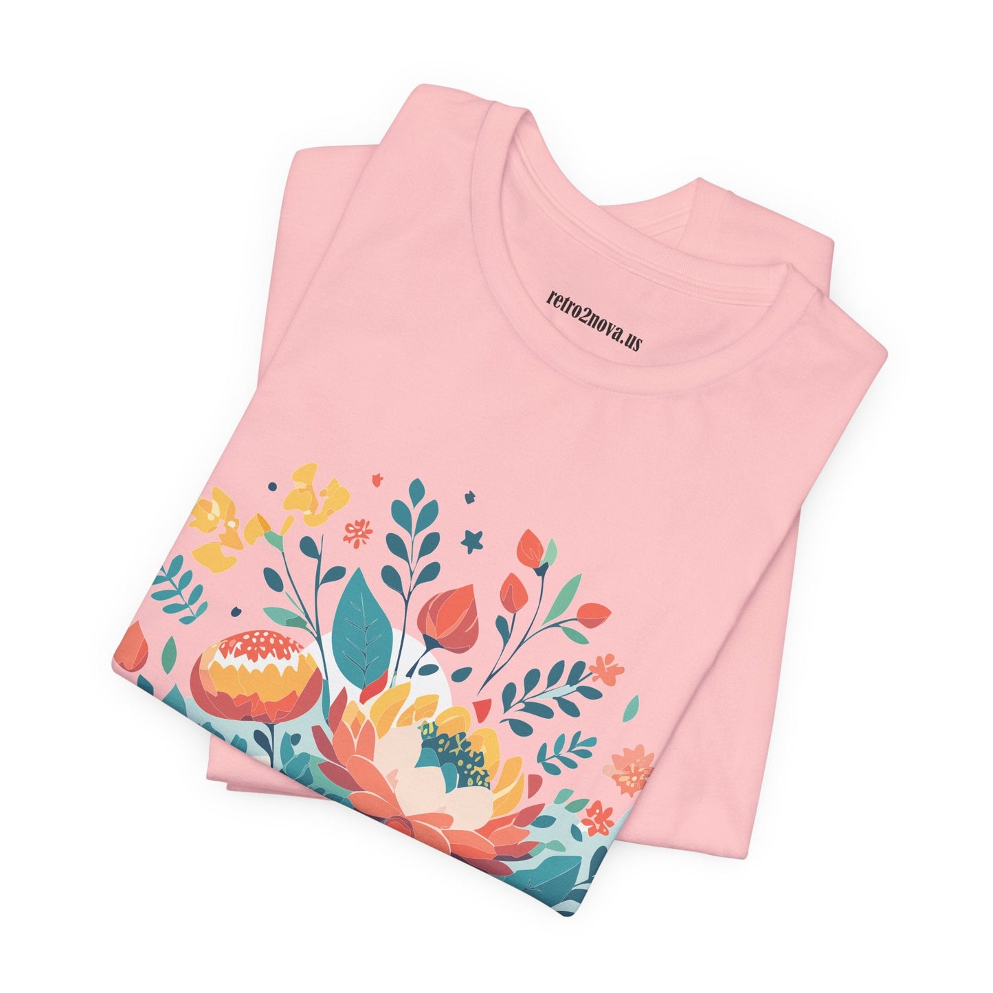 Flowers Shirt Floral Shirt Unisex Jersey Short Sleeve Tee Breathable Fabric Free Shipping