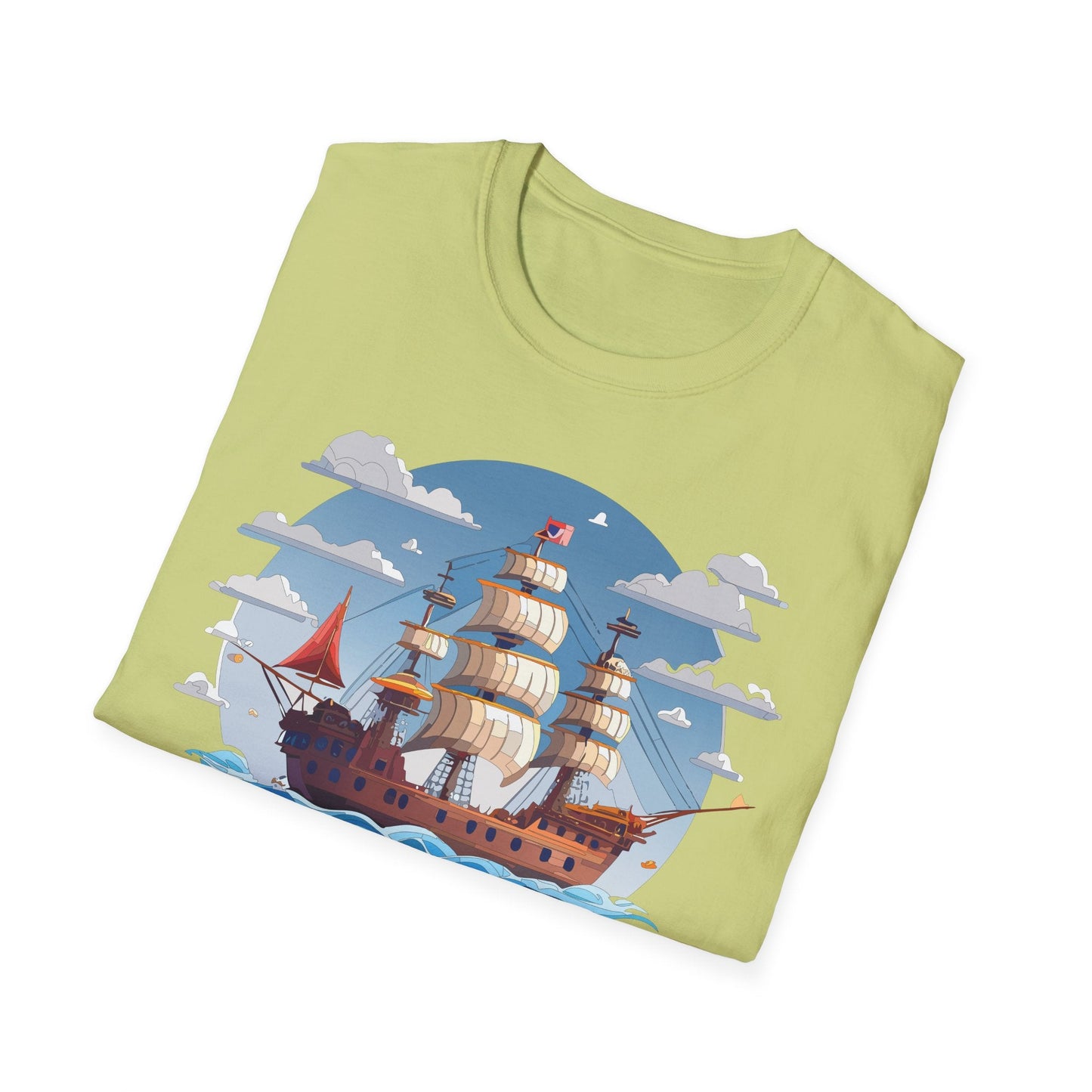 Ship T Shirts Frigate T Shirts Vessel Tee Shirt Unisex Softstyle Cotton Tee Gildan 64000