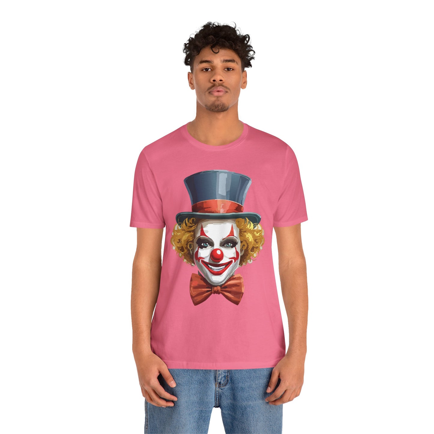 Clown Shirt, Funny Shirt, T-Shirt with Clown, Funny Art Design Tee, Circus Tees, Circus T-Shirt, Unisex Humor Wear 11